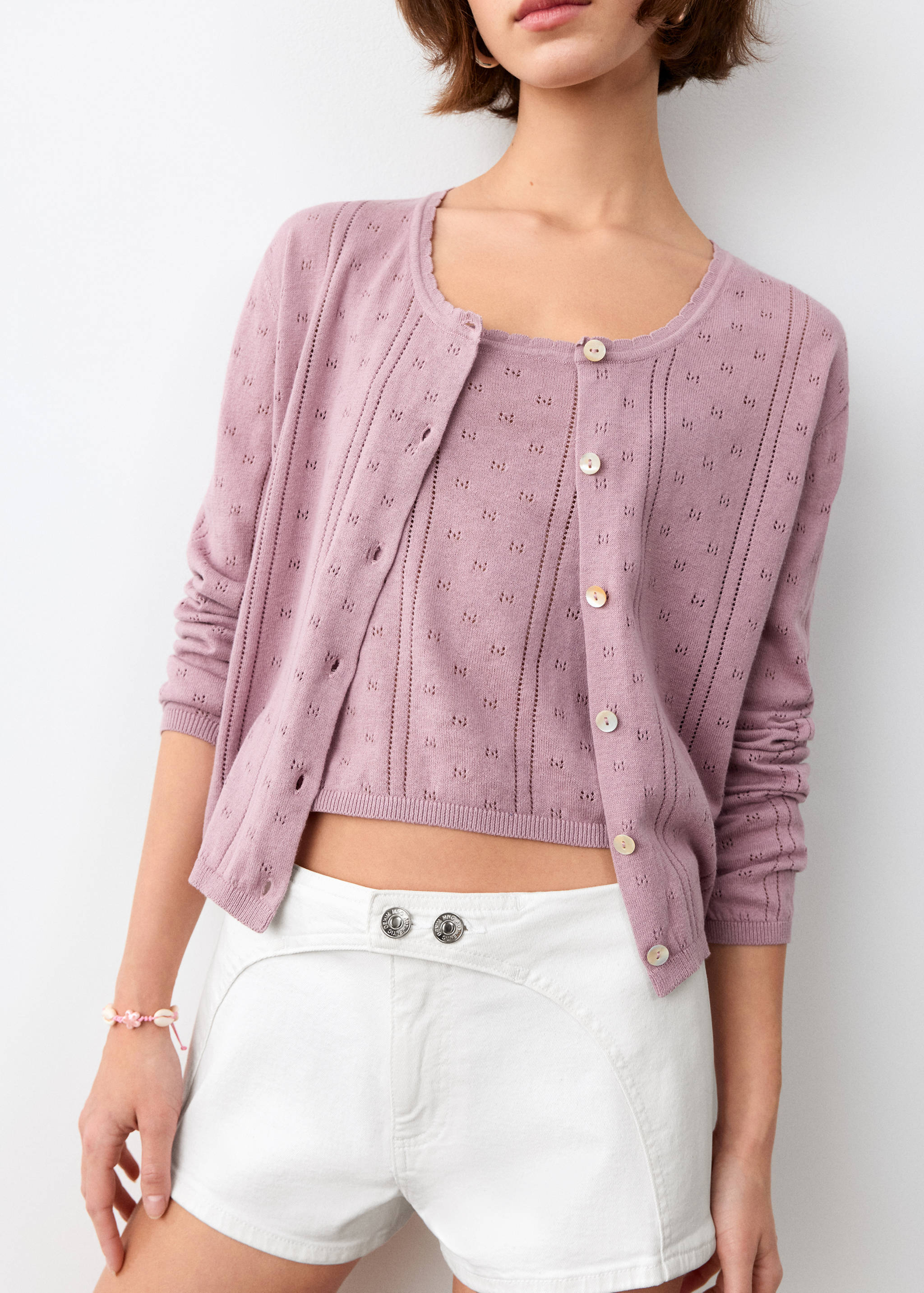 Mini-Shorts mit Nahtdetails - Detail des Artikels 6