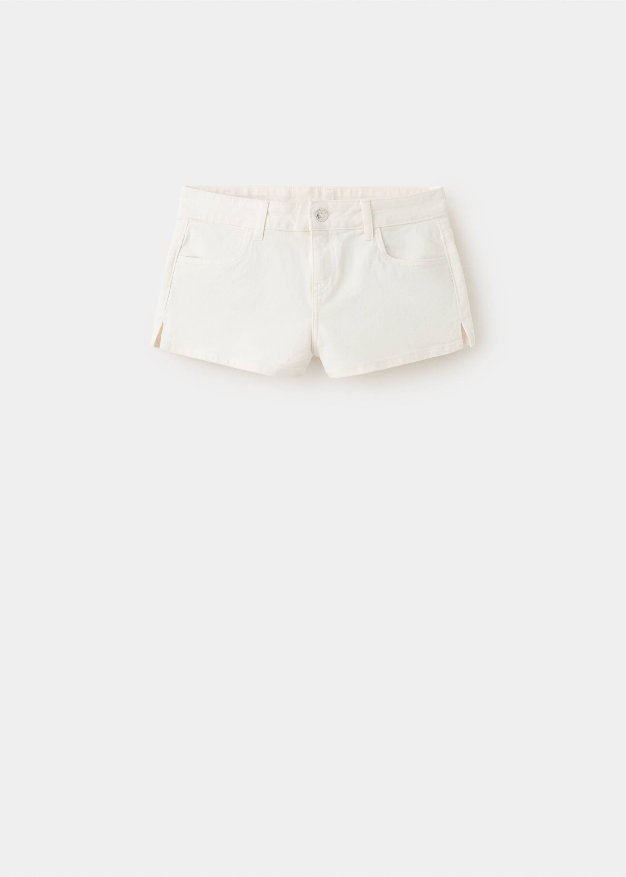Micro fit low waist shorts - Article without model, Off White. Ref: 27005955-00.