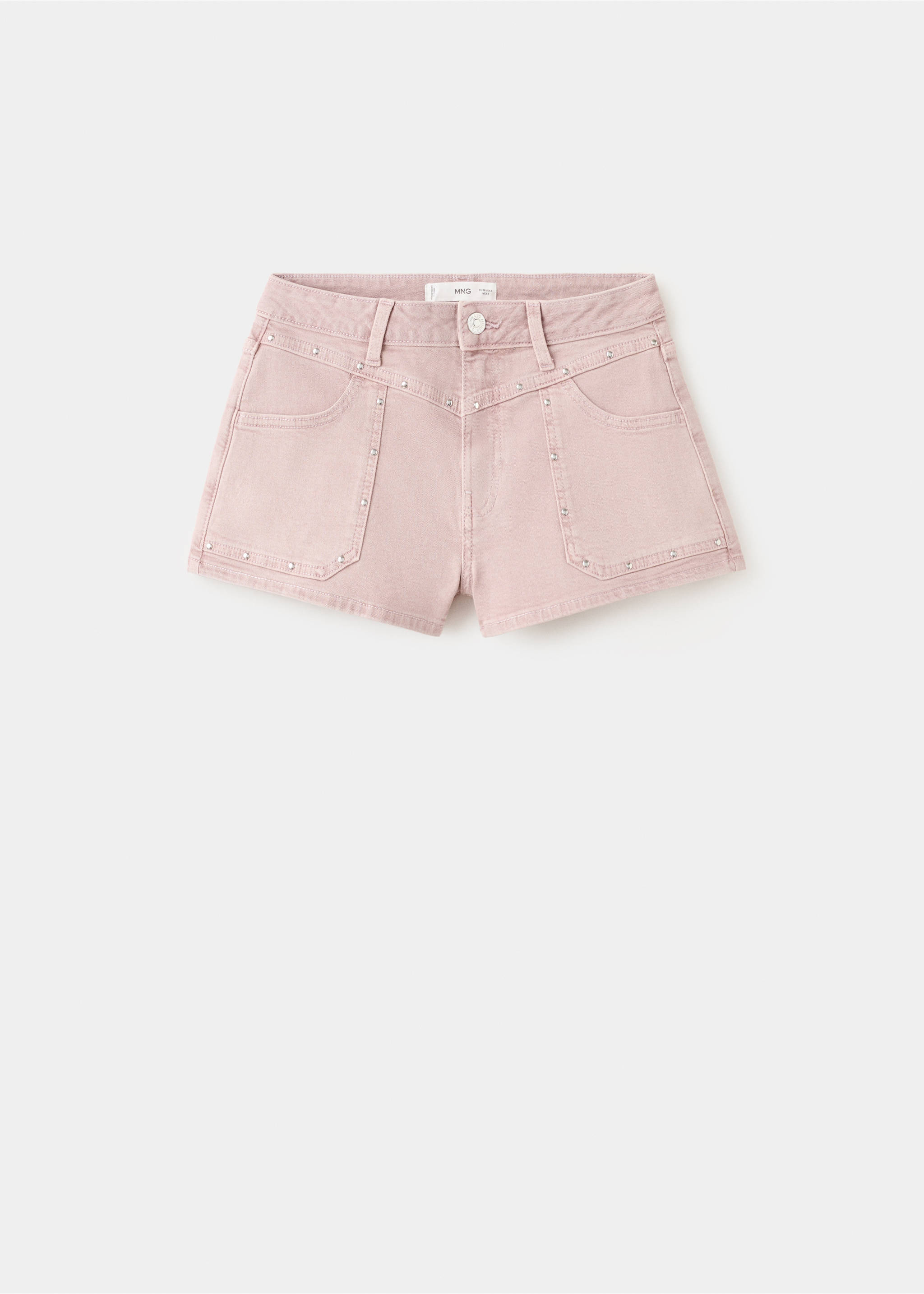 Studded pocket shorts - Article without model, Pink. Ref: 27005956-00.