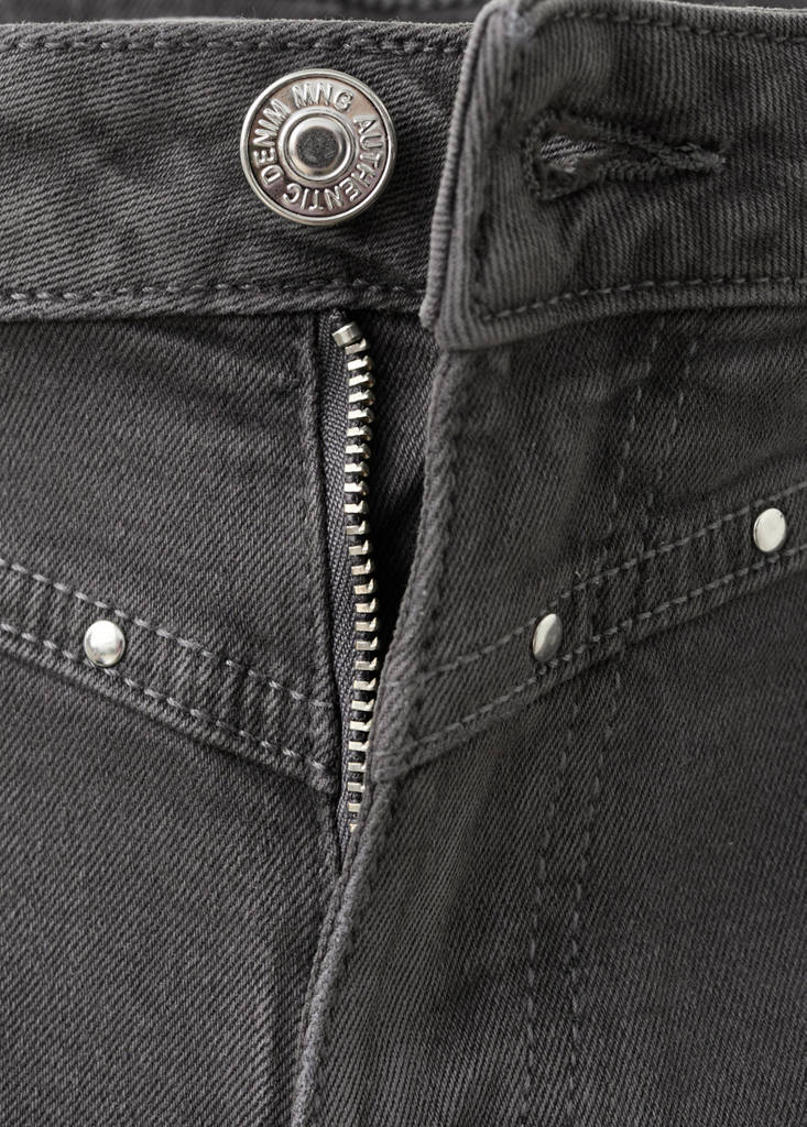 Studded pocket shorts — Charcoal