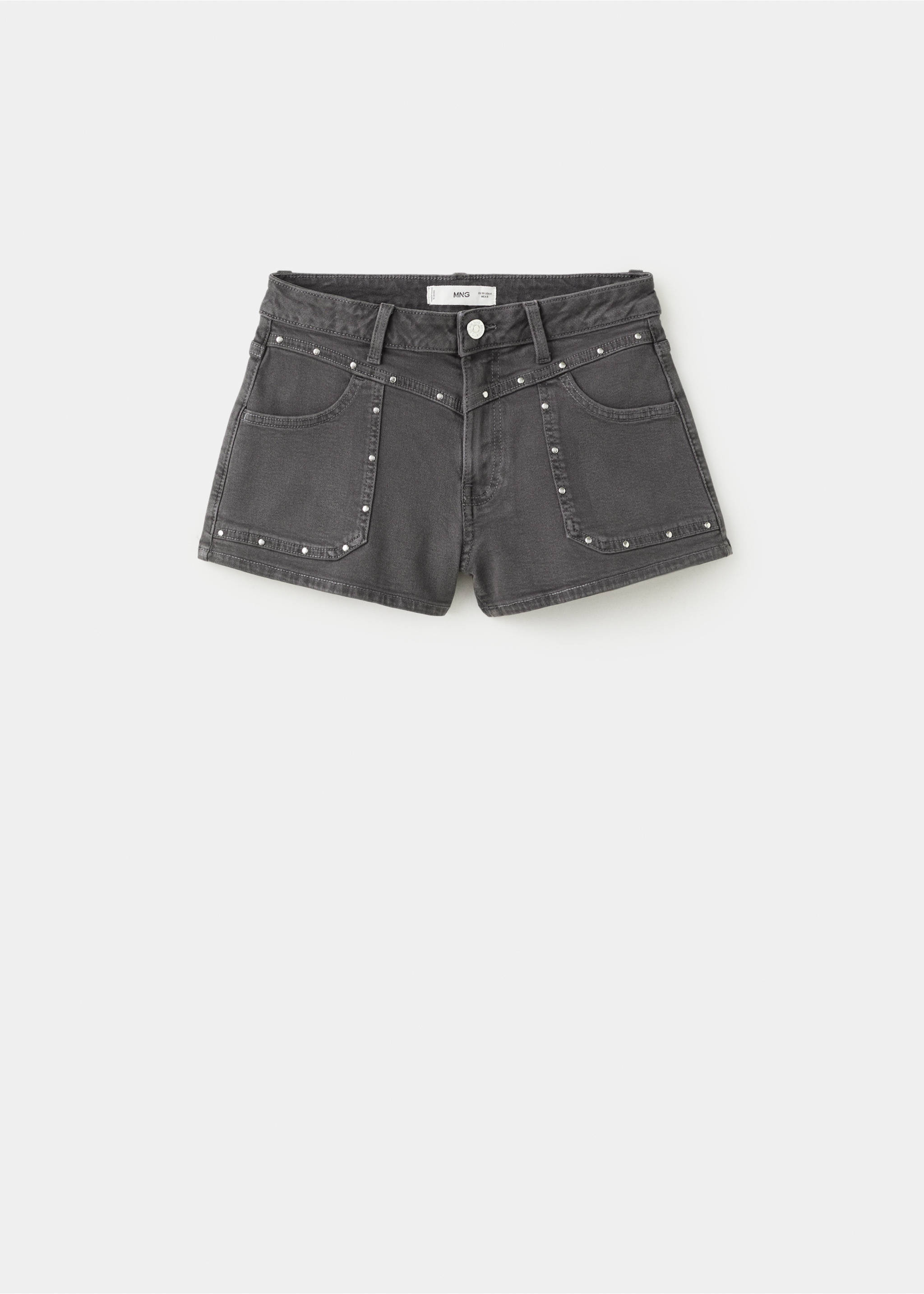 Studded pocket shorts - Article without model, Charcoal. Ref: 27005958-00.