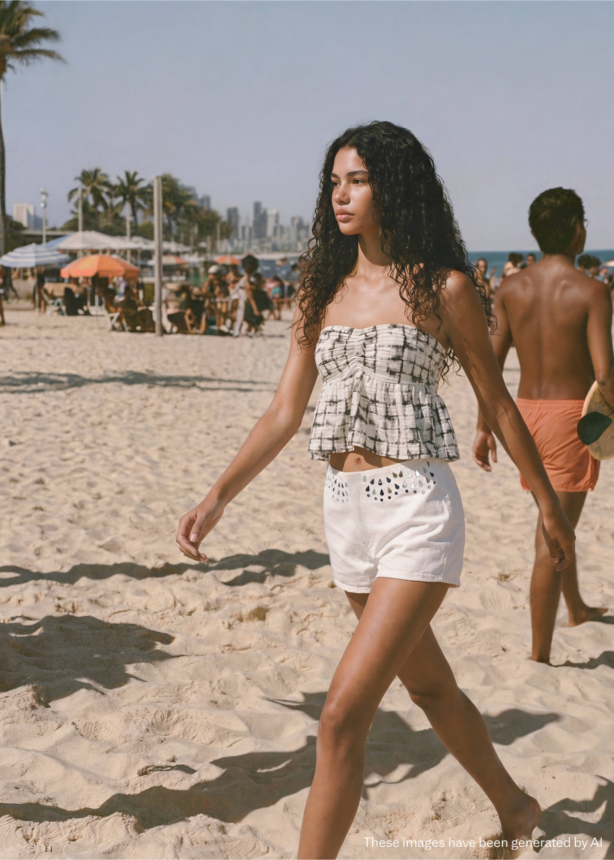 Mirror mini shorts - Details of the article 4, Off White. Ref: 27005961-00.