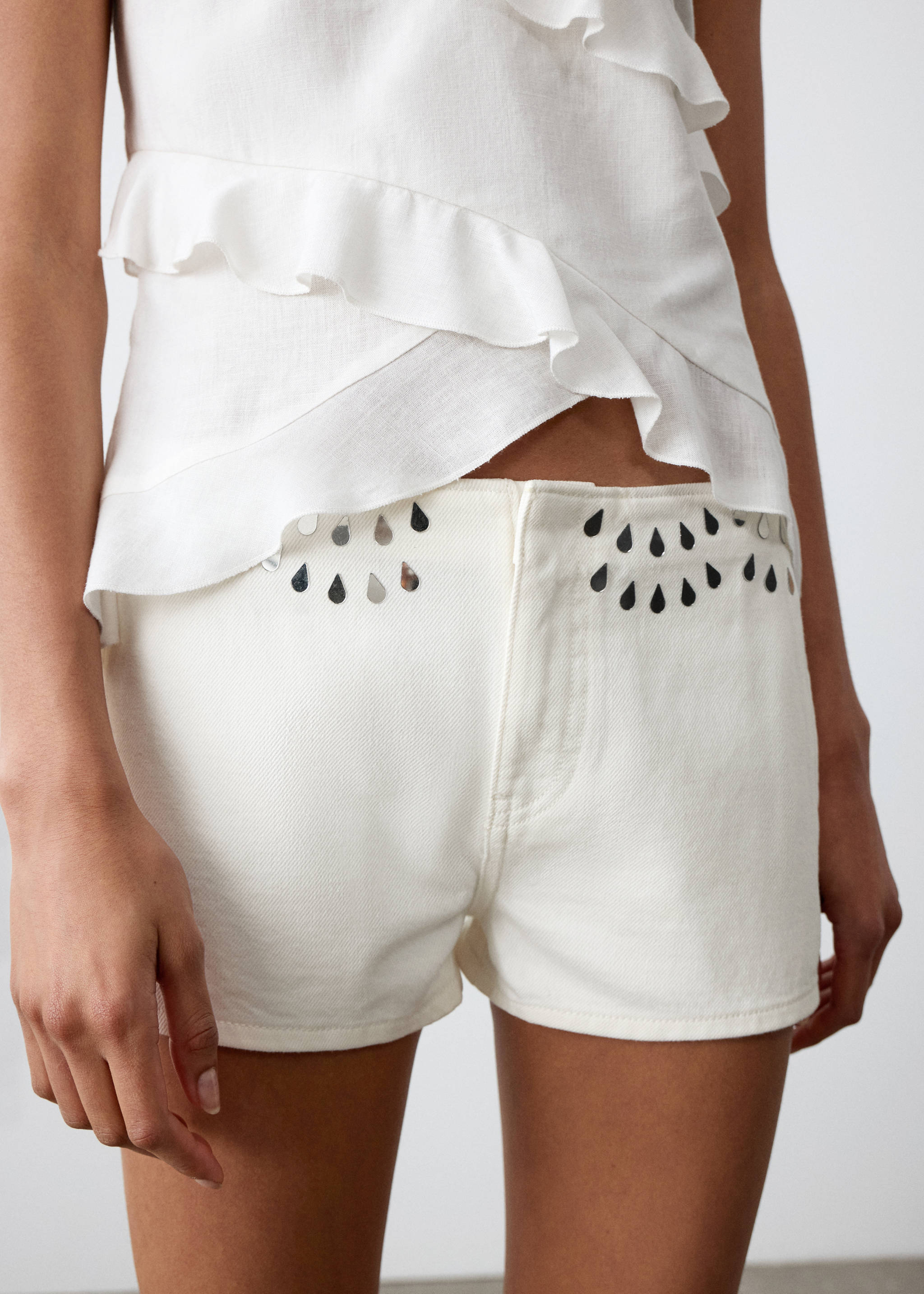 Mirror mini shorts - Details of the article 6
