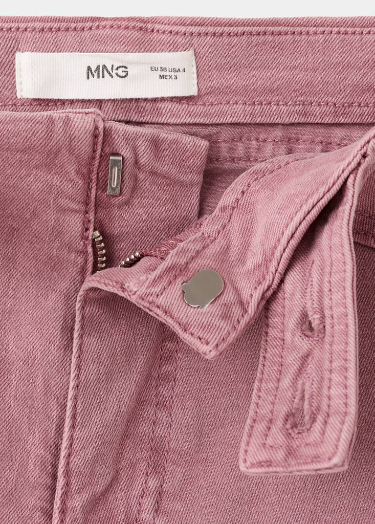 Mini shorts with stitching detail — Pink