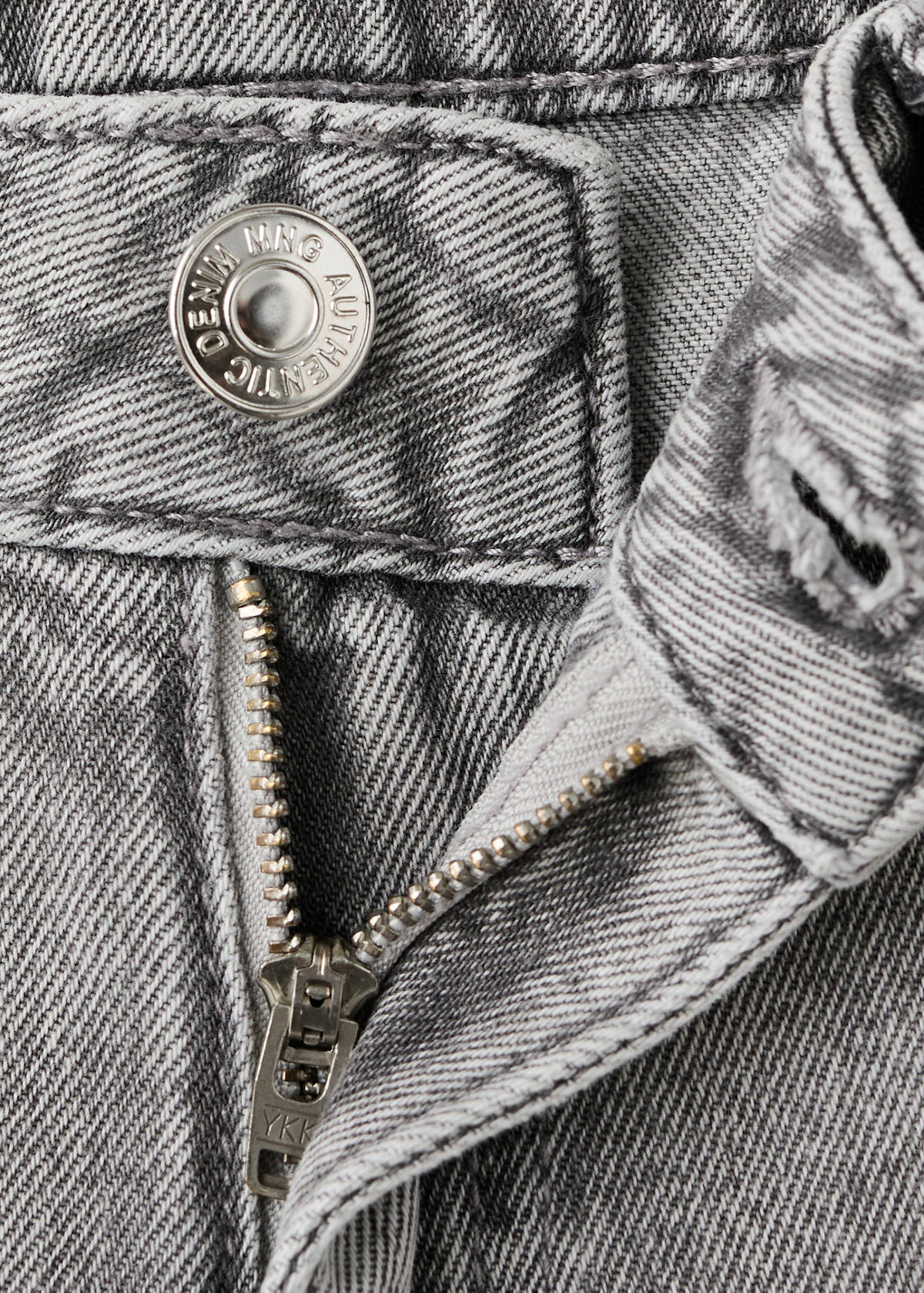Micro fit low waist shorts — Denim Grey