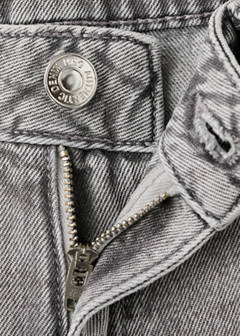 Micro fit low waist shorts — Denim Grey 7