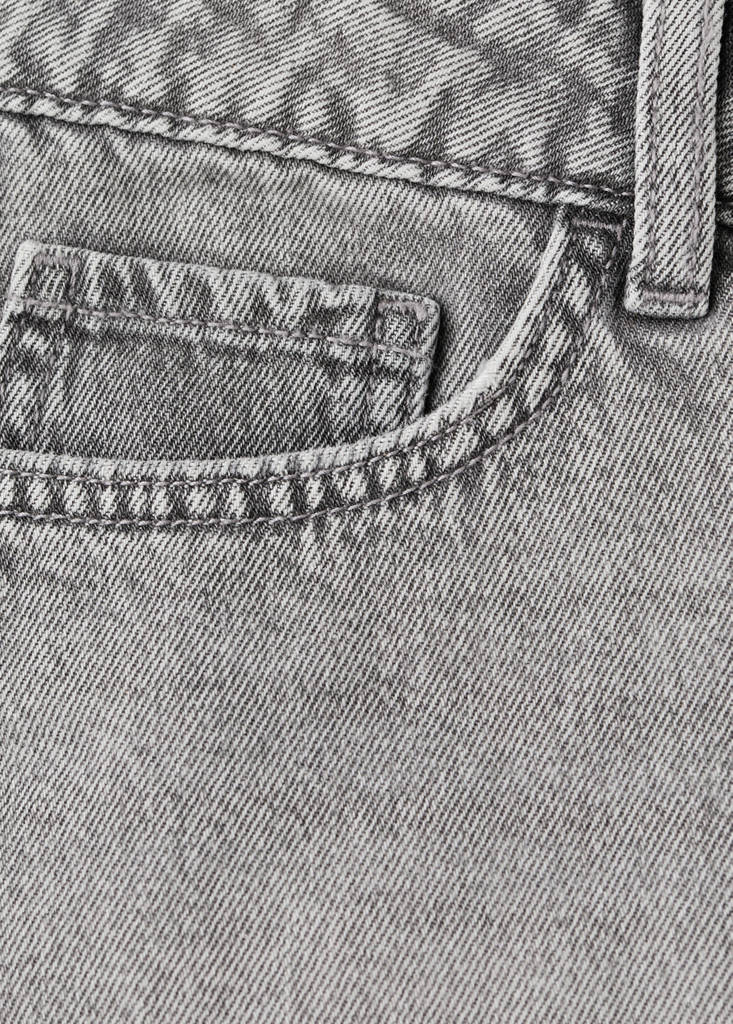 Micro fit low waist shorts — Denim Grey