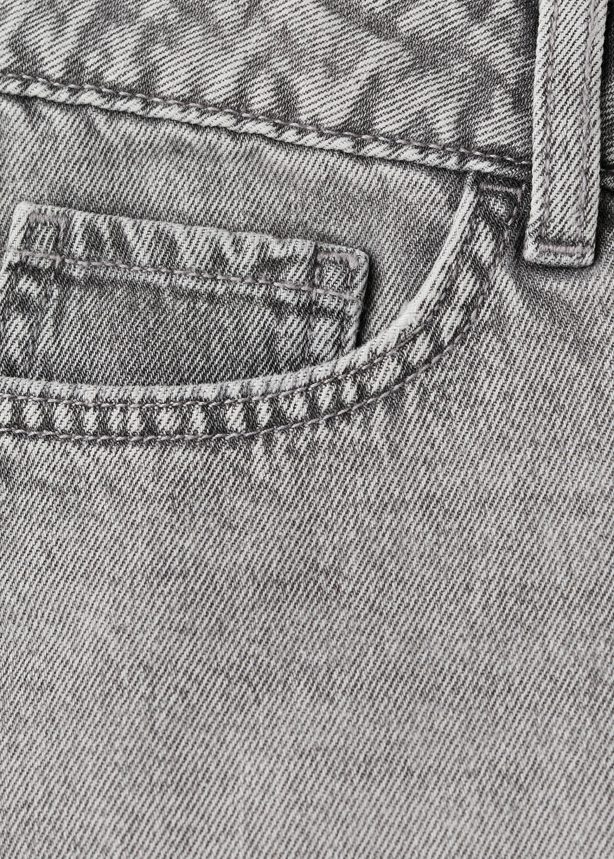 Micro fit low waist shorts — Denim Grey