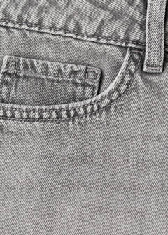 Micro fit low waist shorts — Denim Grey 9
