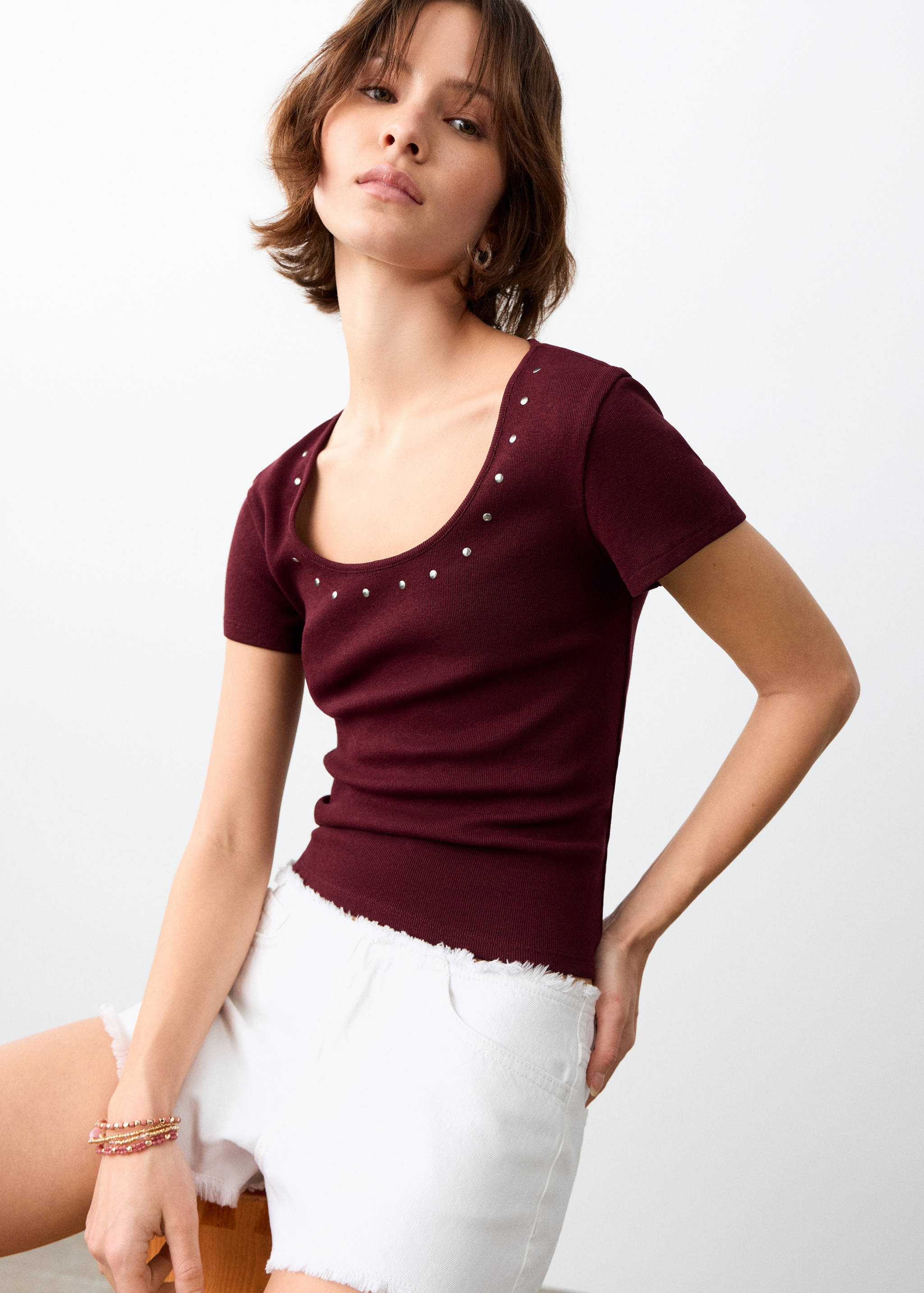 Shorts texans detalls desfilats - Detall de l'article 2