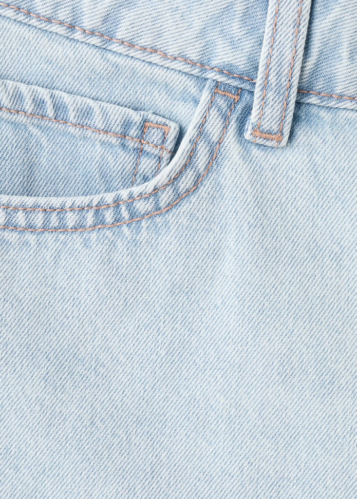 Micro fit low waist shorts — Light Blue