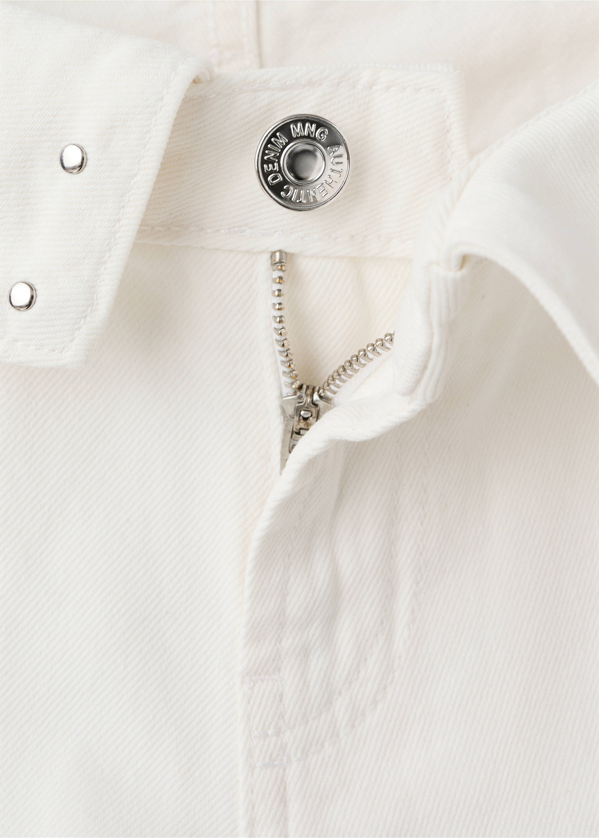 Studded turn-up mini shorts - Details of the article 8, Off White. Ref: 27005967-00.