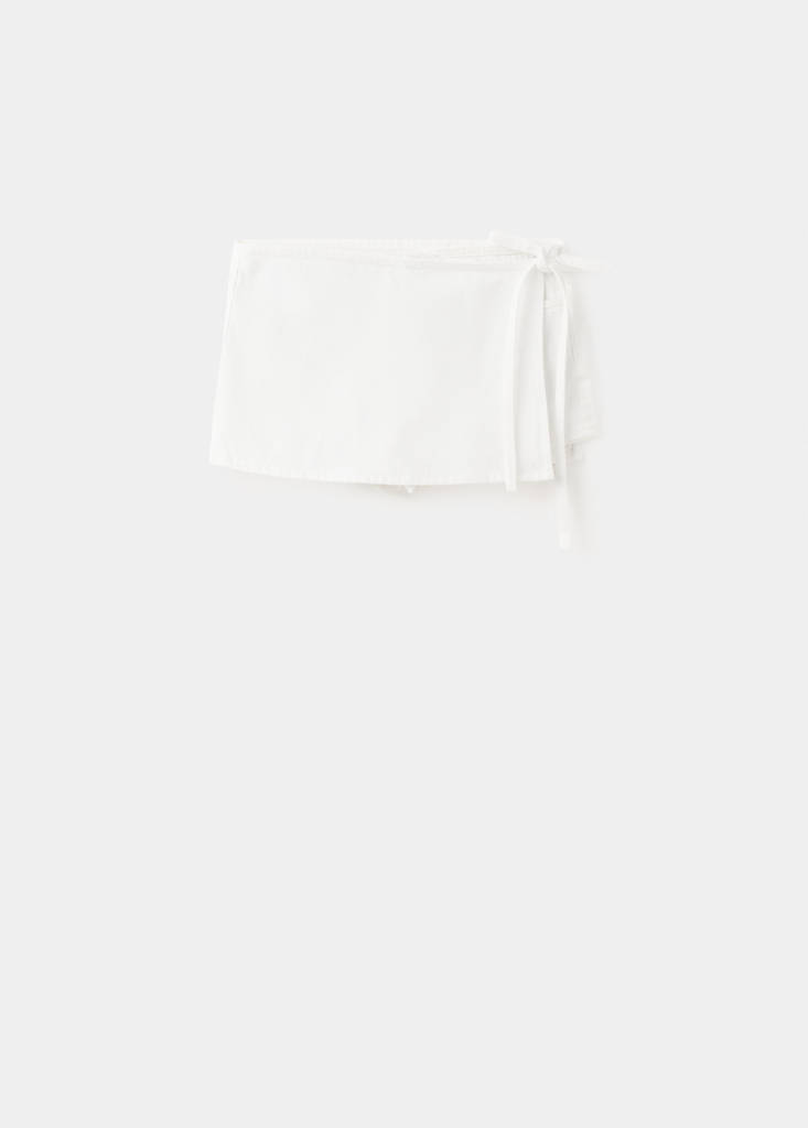 Shorts with removable scarf detail — Off White