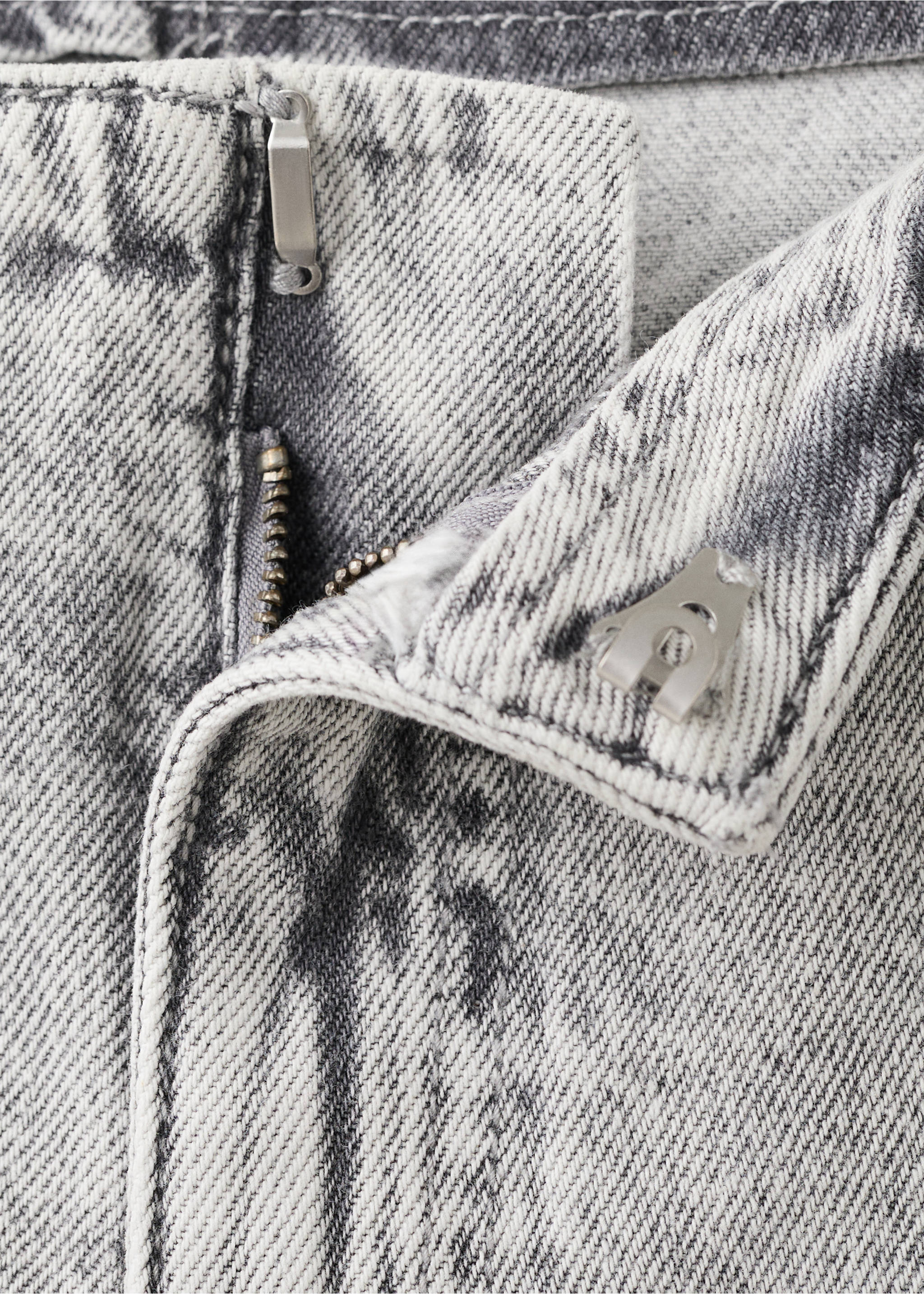Mirror mini shorts - Details of the article 0, Denim Grey. Ref: 27005970-00.