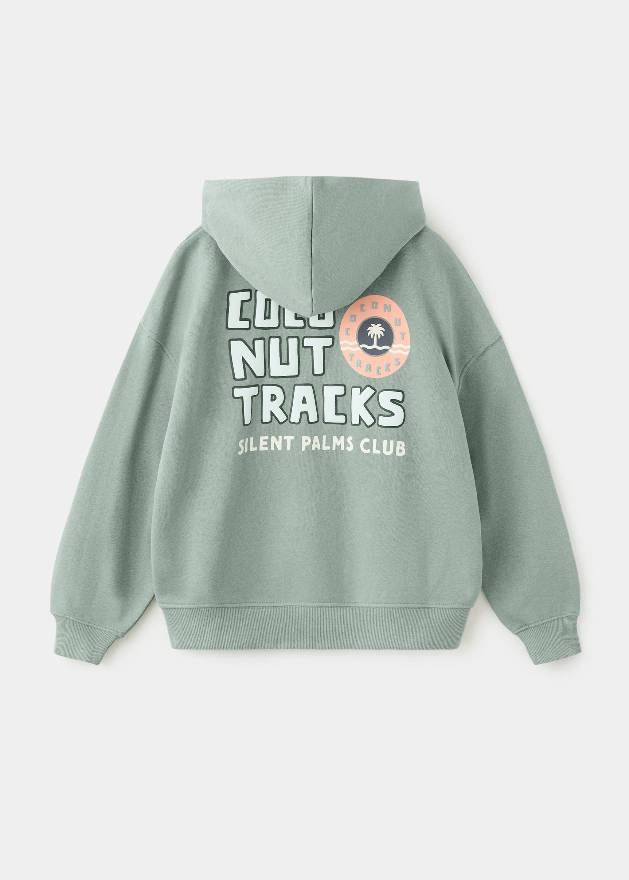 Sudadera algodón cremallera - Reverso del artículo