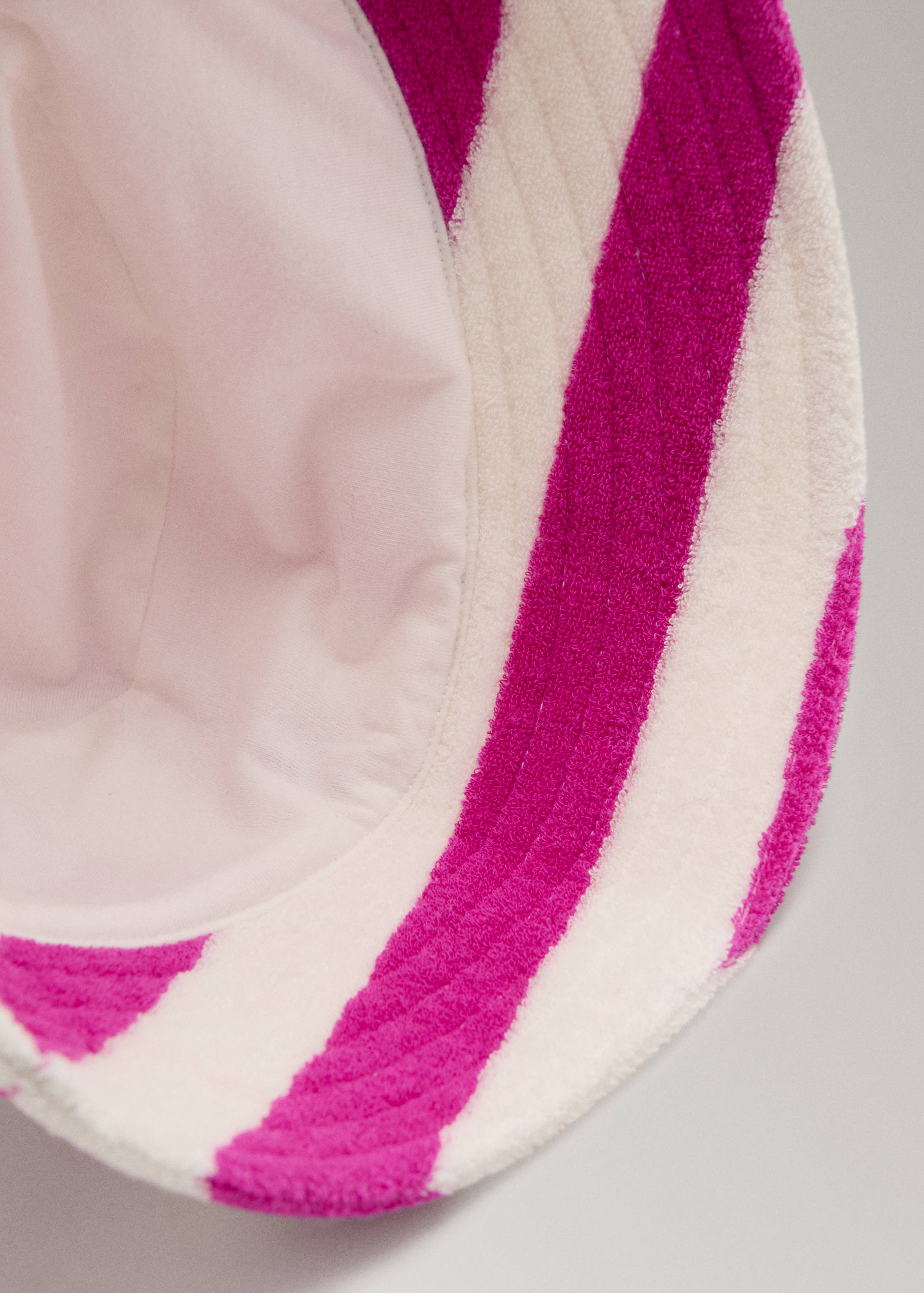 Striped terry cloth bucket hat - Details of the article 1