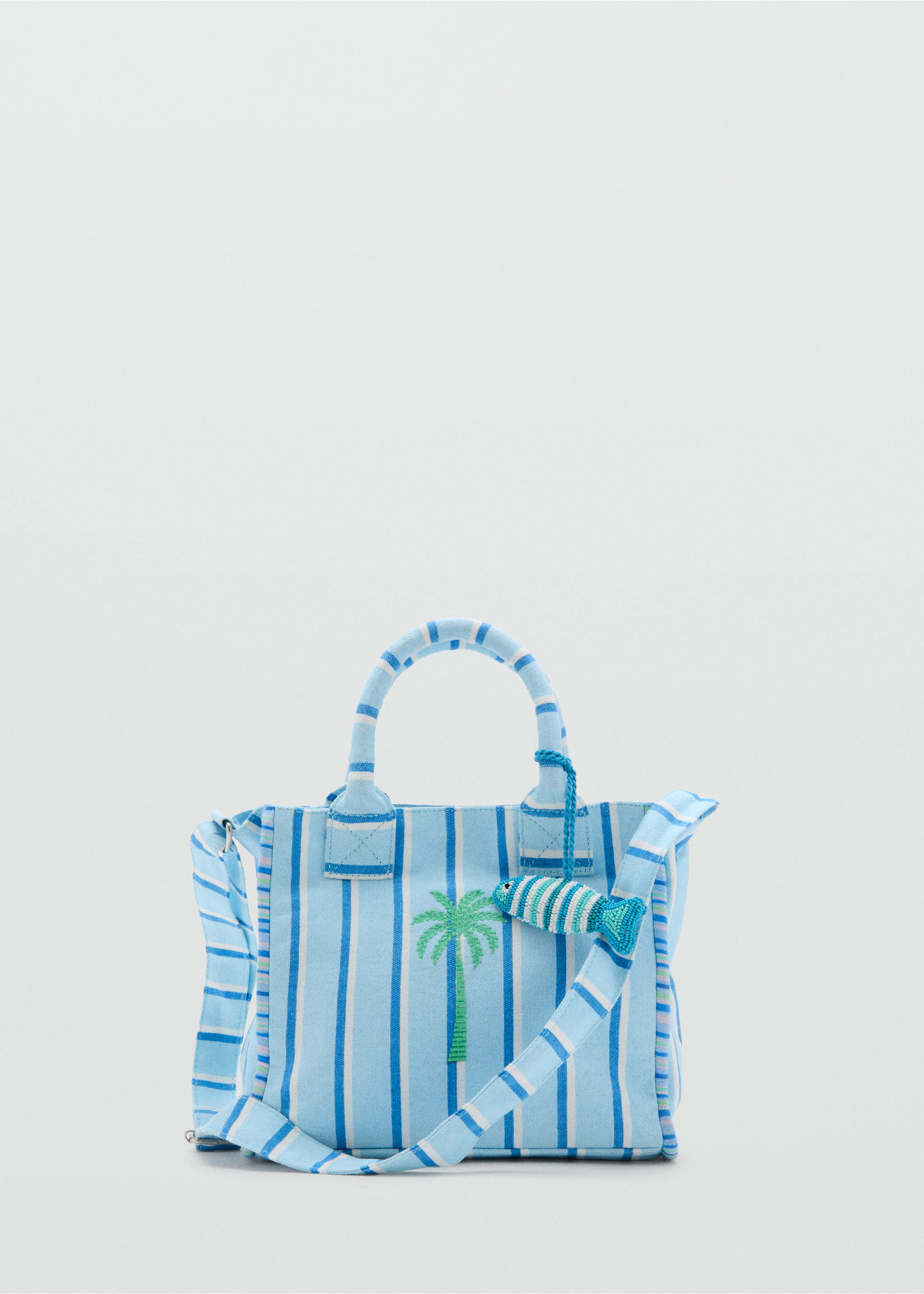 Palm tree crossbody bag - Article without model, Sky Blue. Ref: 27005975-00.