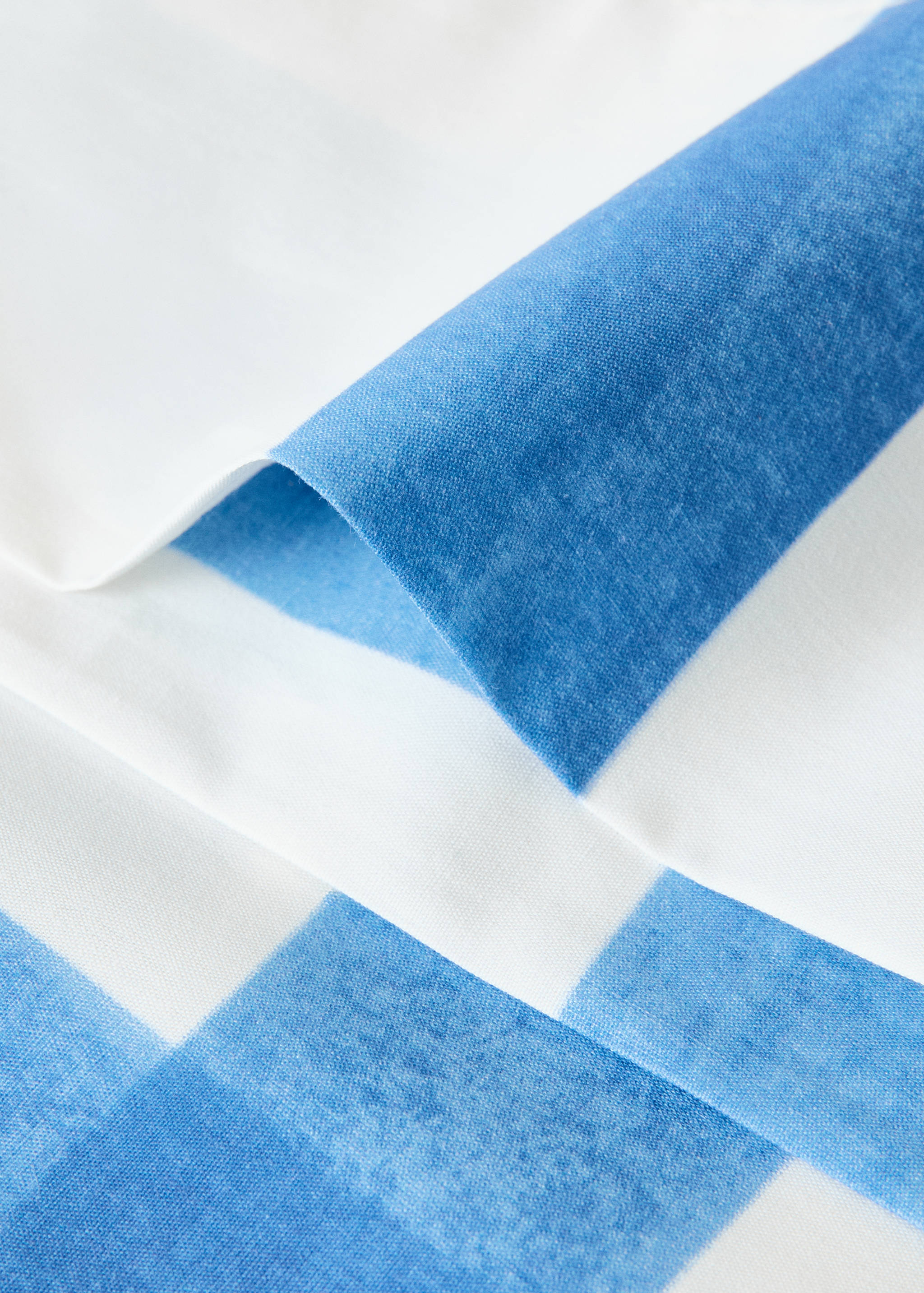 Watercolour Check Percale Cotton Pillow Cover 45x110 cm - Details of the article 1