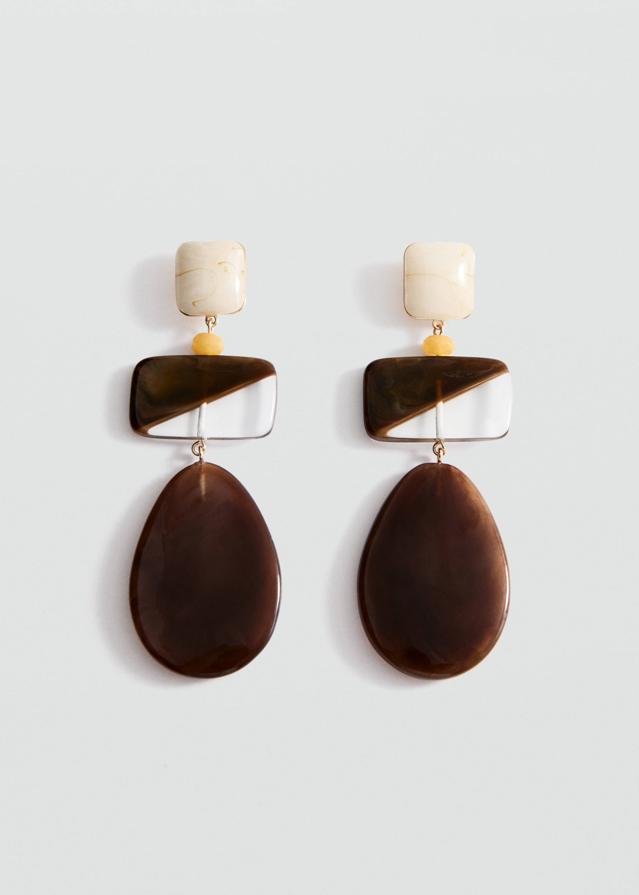 Pendientes colgantes combinados - Artículo sin modelo