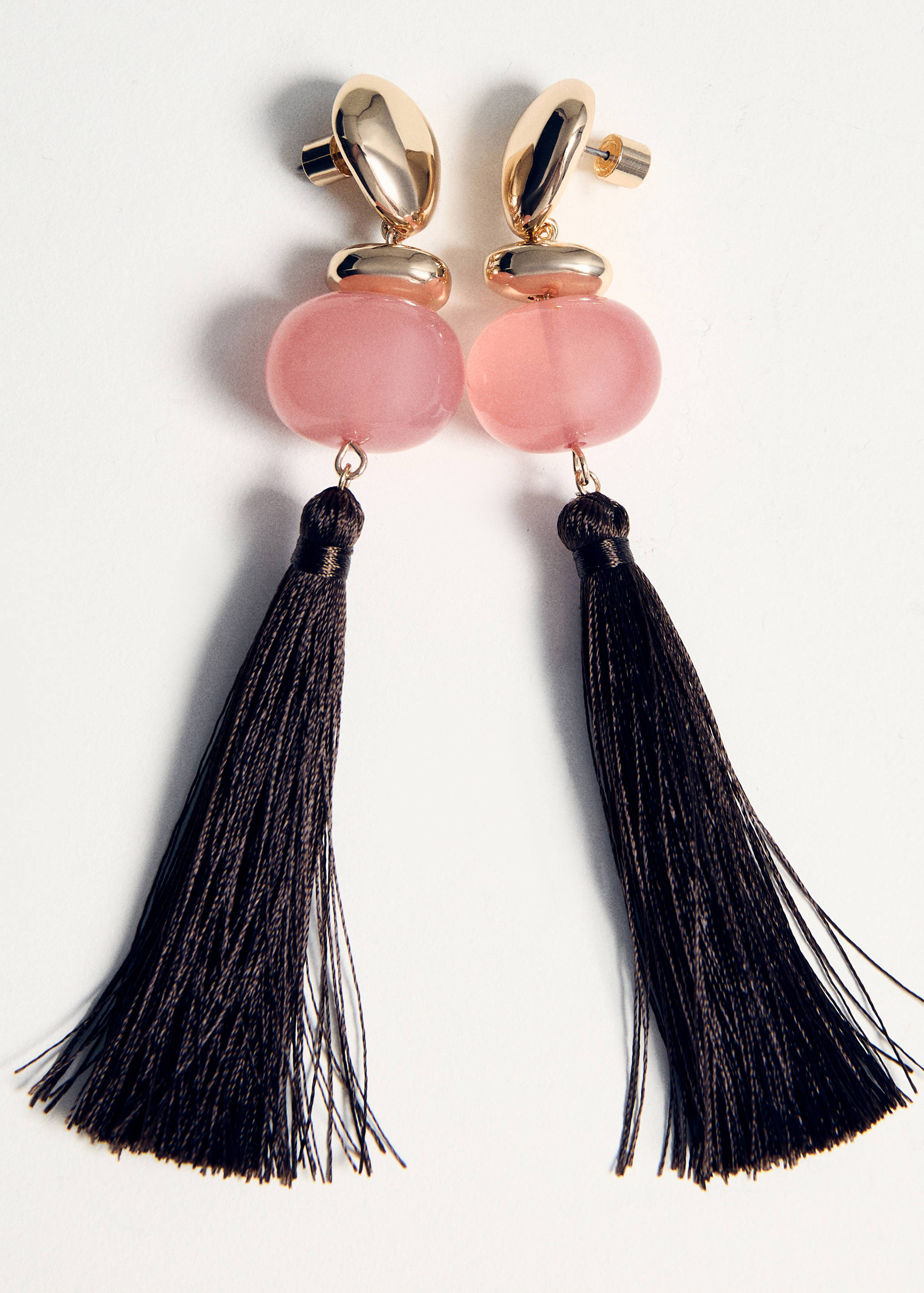 Boucles d'oreilles pendantes pompons - Détail de l'article 5