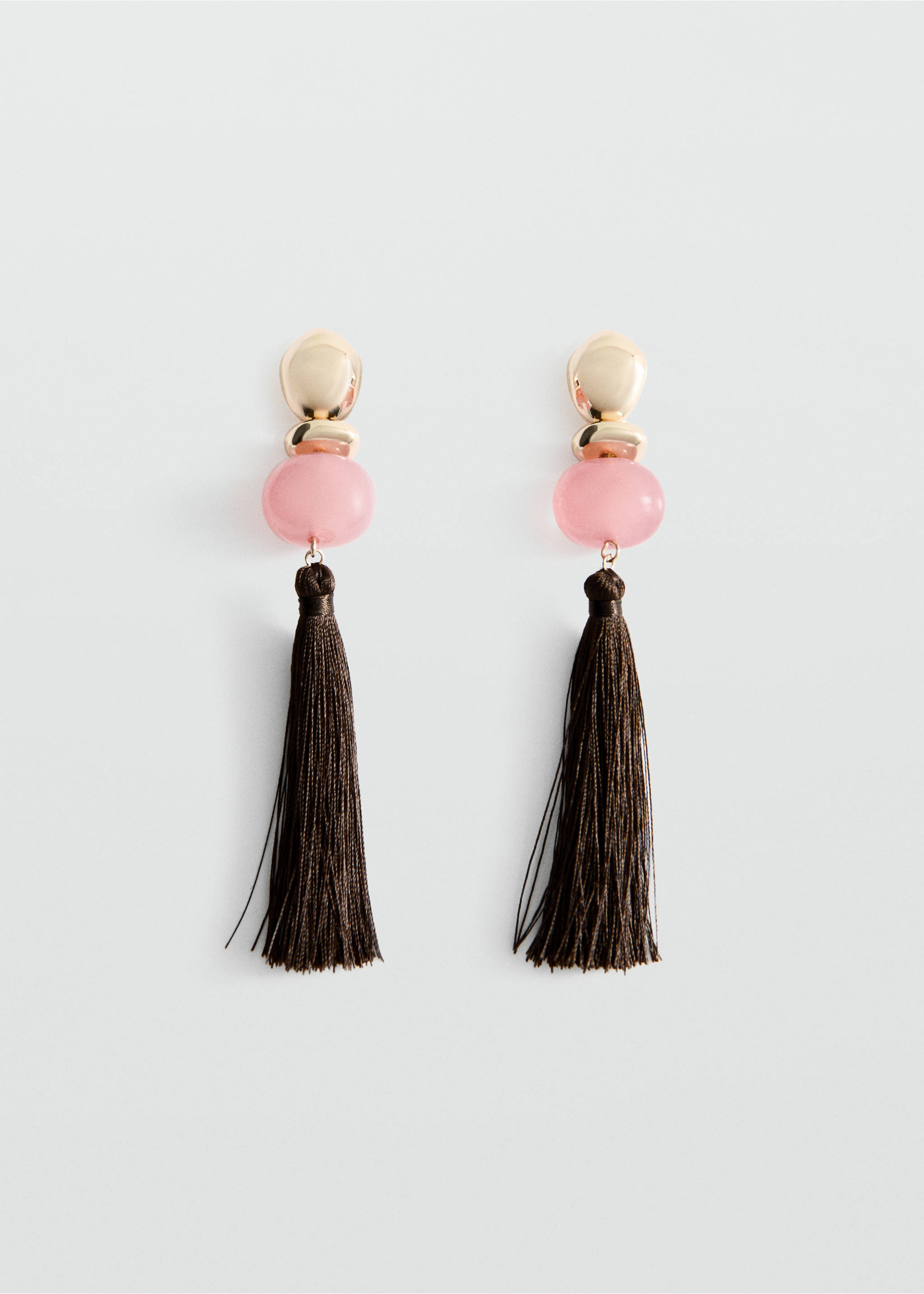 Tassels pendant earrings - Article without model, Brown. Ref: 27005988-00.