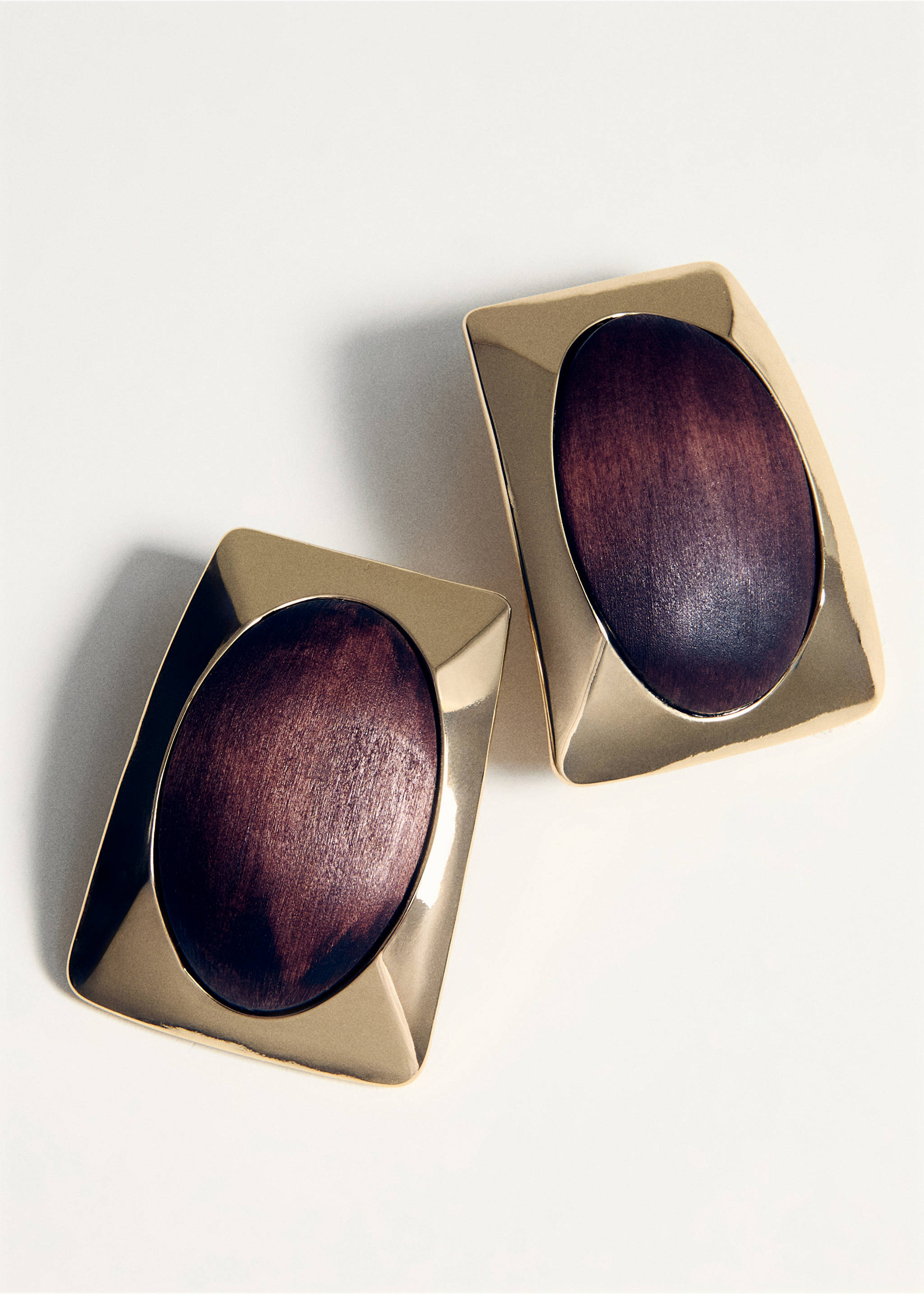 Boucles d'oreilles combinées bois - Détail de l'article 5, Or. Ref: 27005992-00.