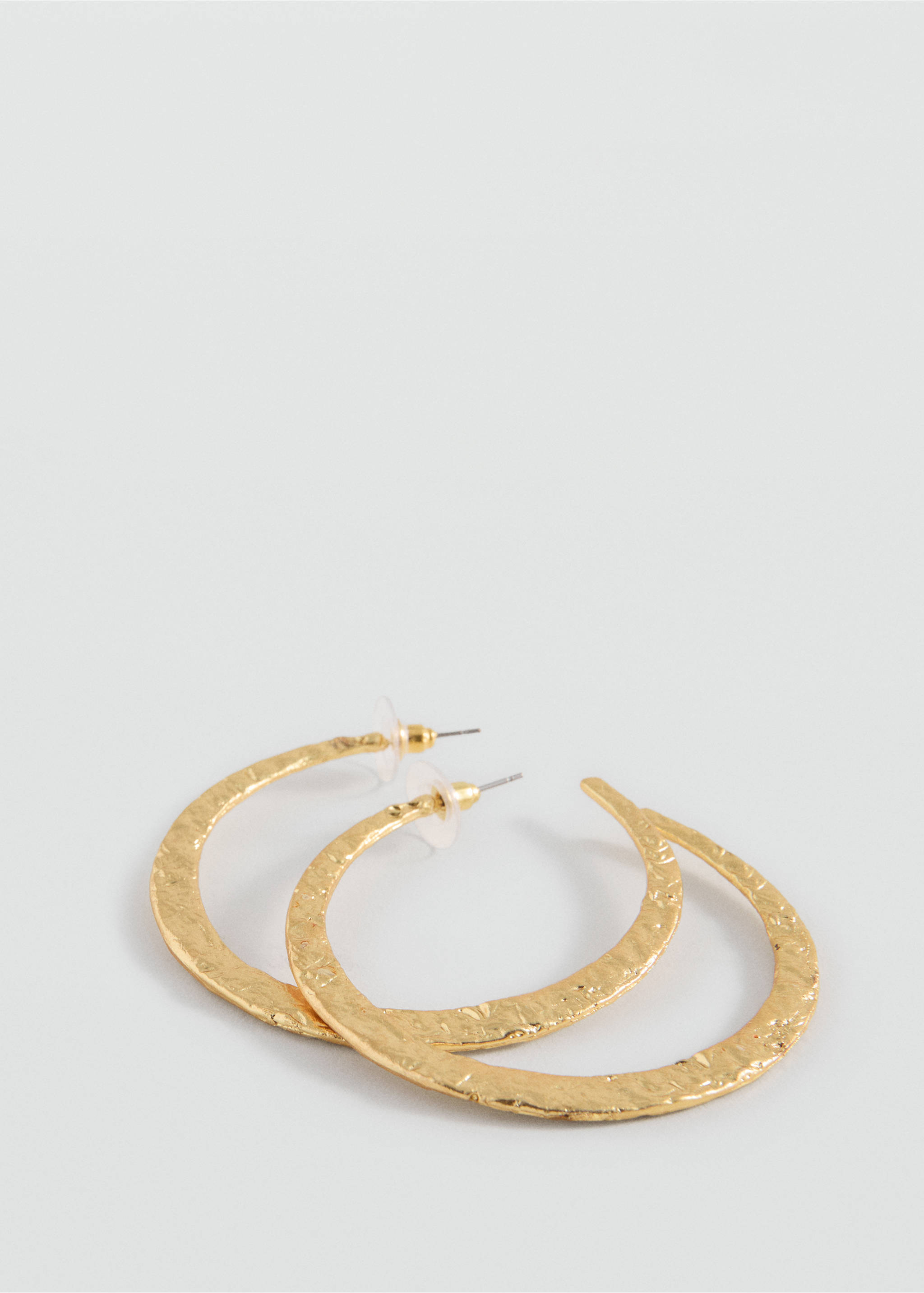 Arracades anella relleu - Pla mig, Daurat. Ref: 27005994-00.