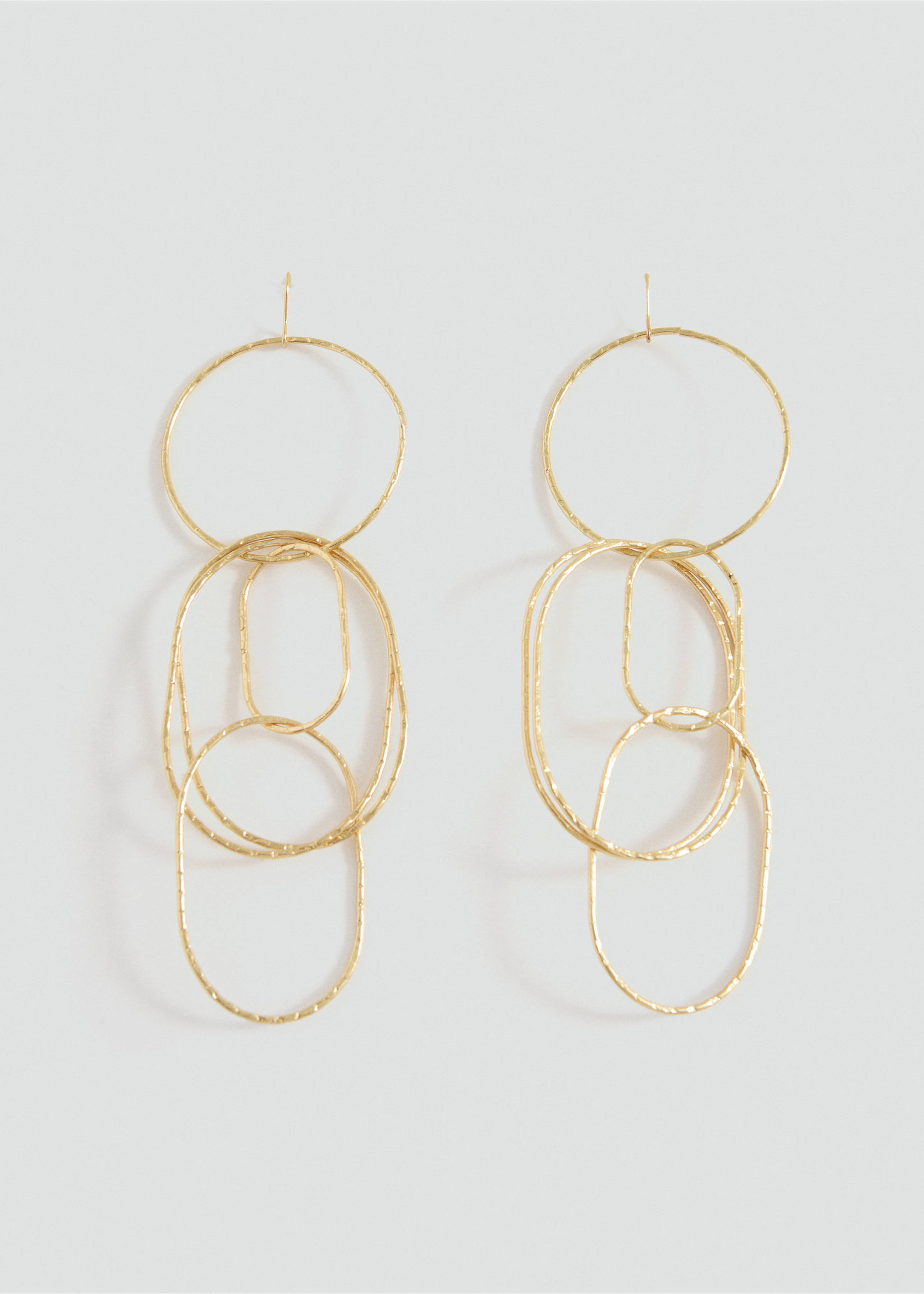 Перекрещенные серьги-кольца - Изделие без модели, Золото. Ref: 27005995-00.