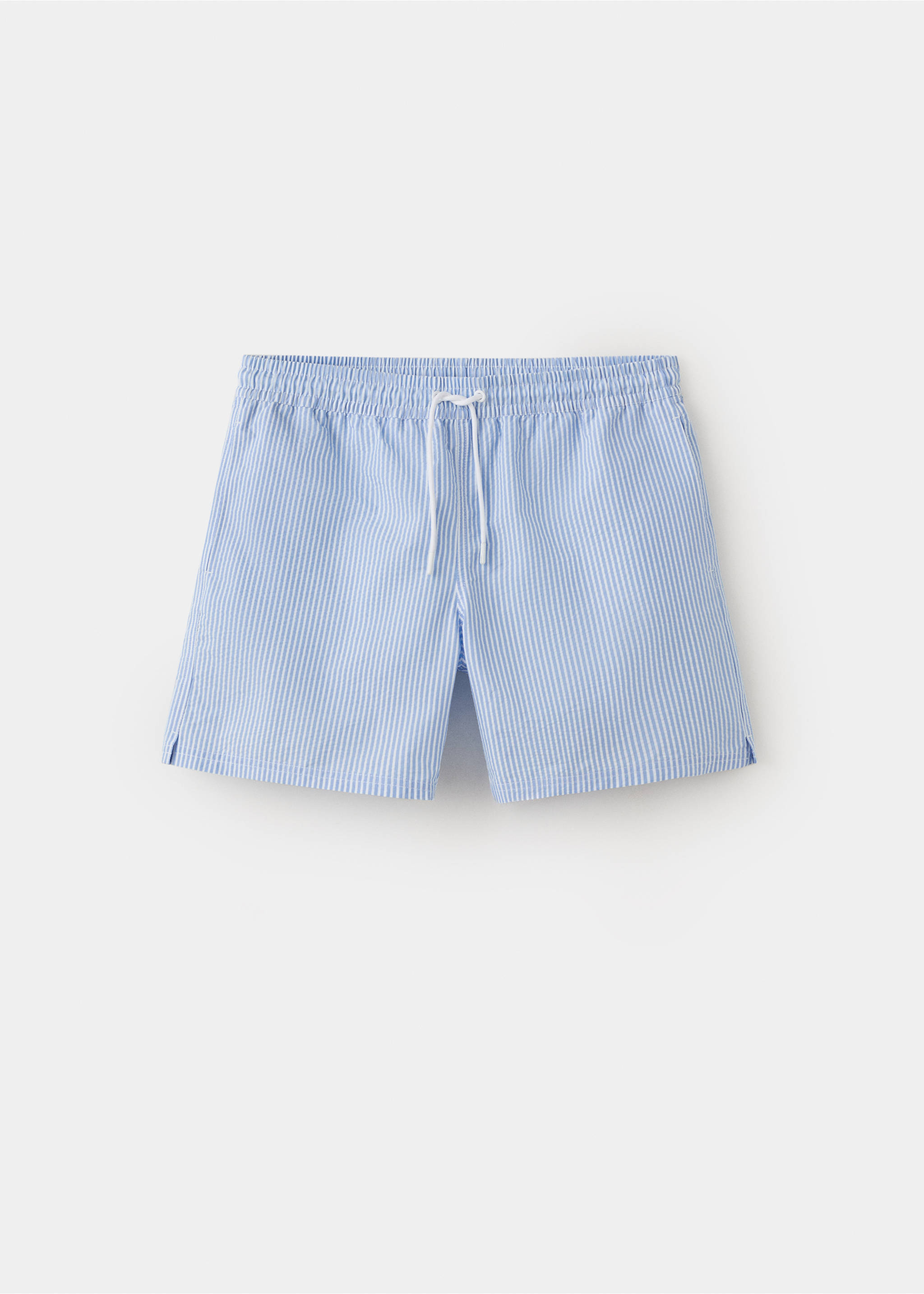 Bañador efecto seersucker - Artículo sin modelo, Azul celeste. Ref: 27006008-00.