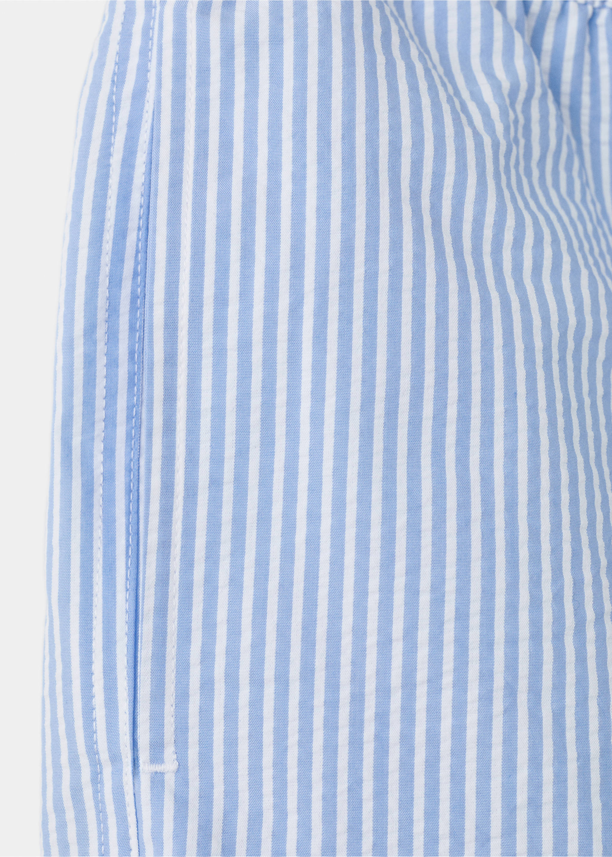 Bañador efecto seersucker - Detalle del artículo 0, Azul celeste. Ref: 27006008-00.