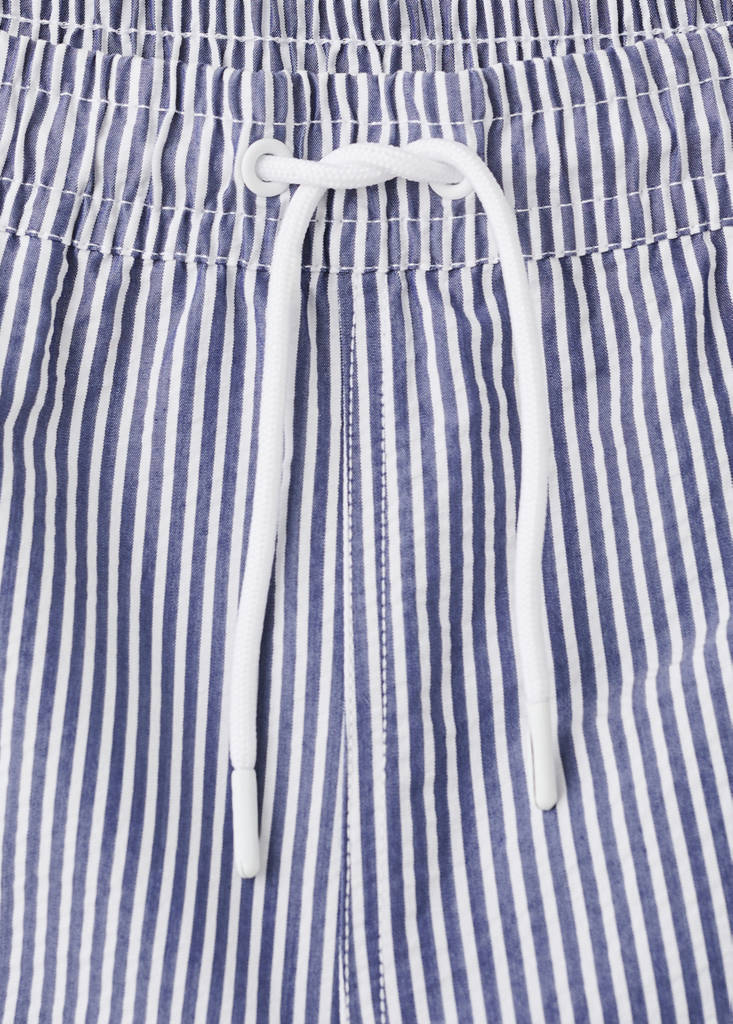 Seersucker swimming trunks — Dark Navy