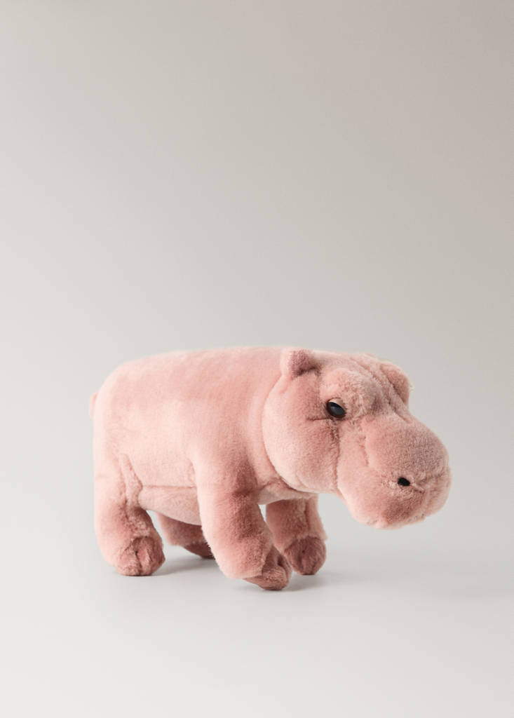Hippo Plush Toy - WWF — Pastel Pink
