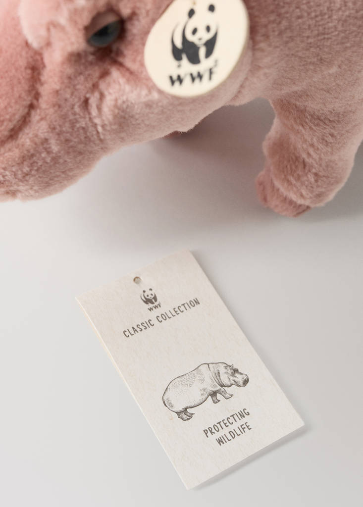 Hippo Plush Toy - WWF — Pastel Pink