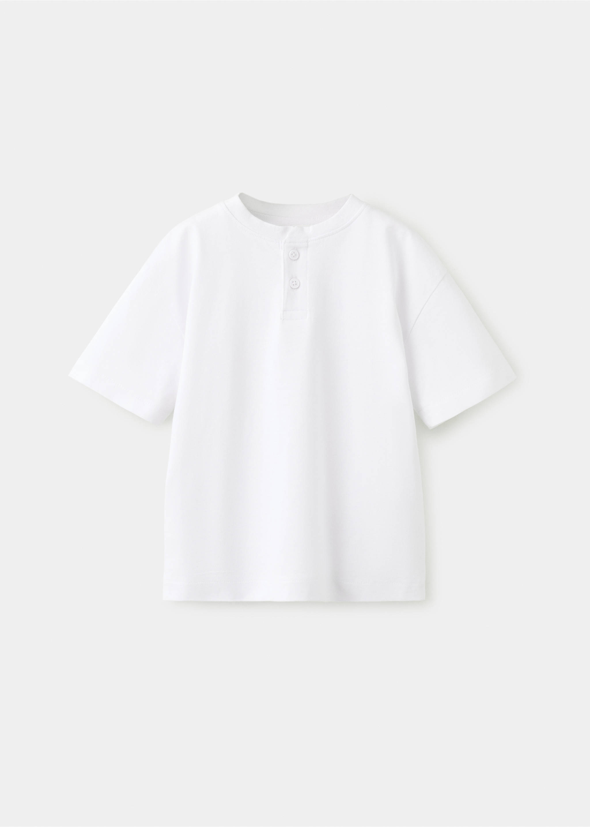 Camiseta algodón botones - Artículo sin modelo, Blanco. Ref: 27006352-00.