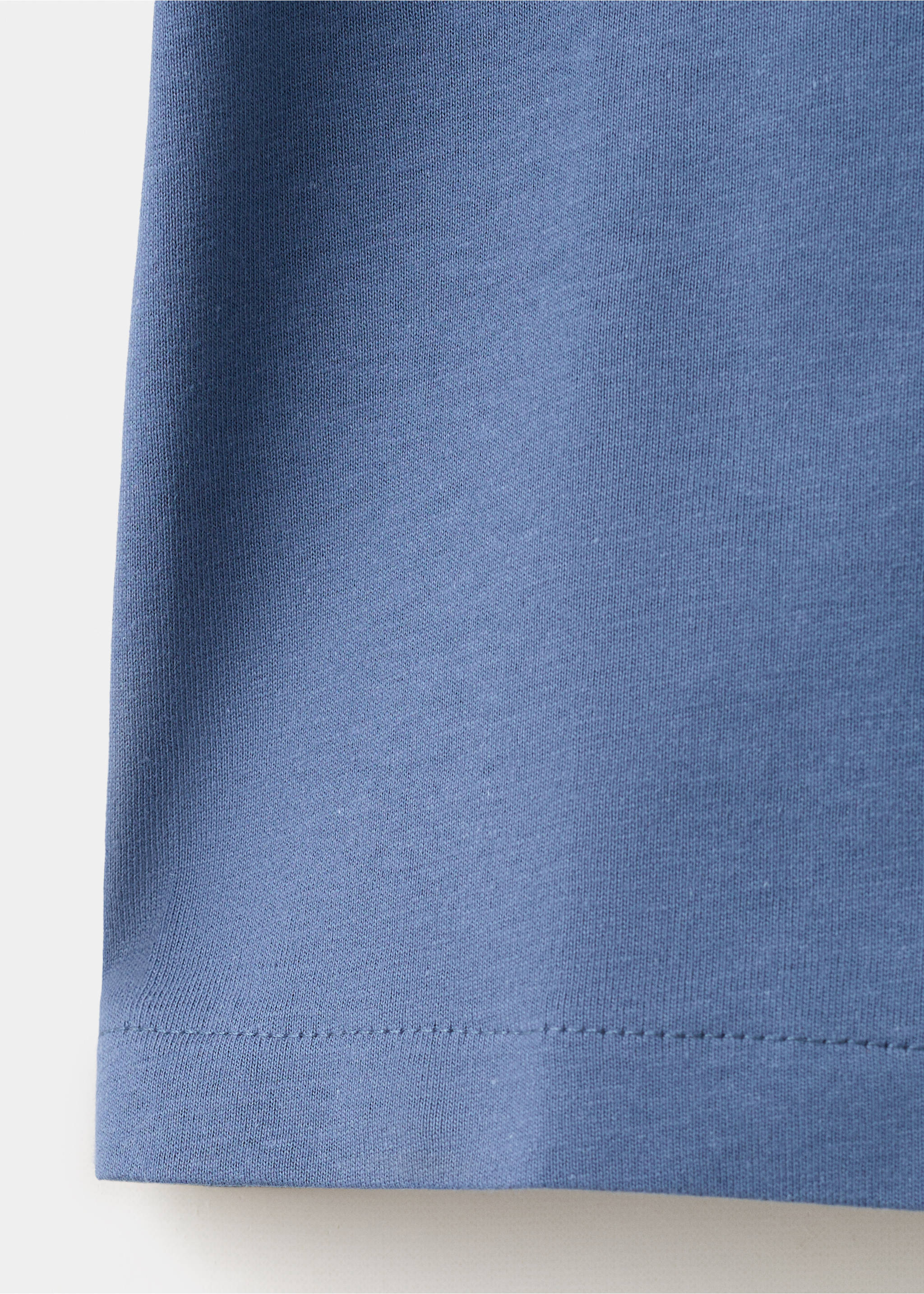 Camiseta algodón botones - Detalle del artículo 0, Azul. Ref: 27006352-00.