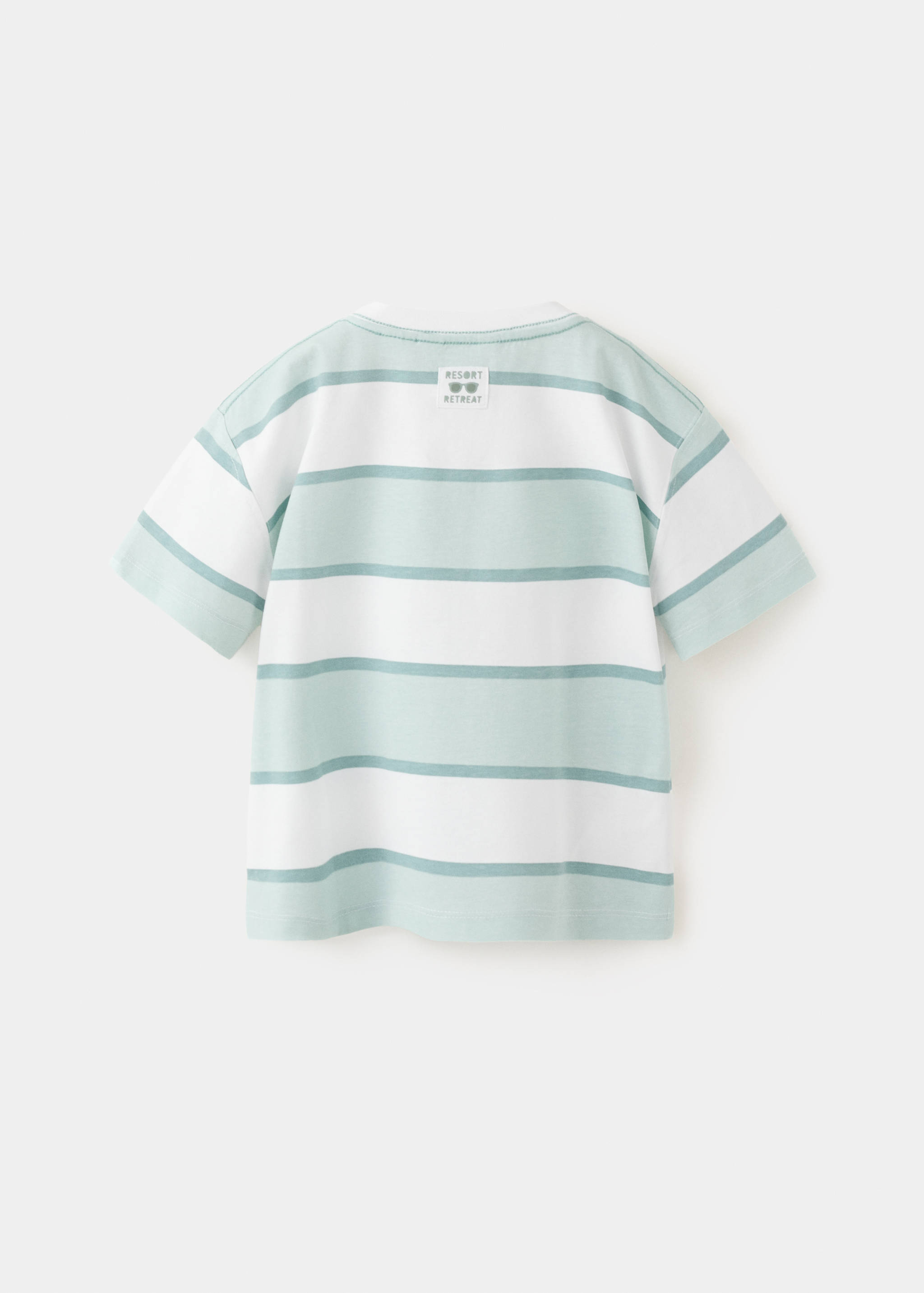 Monochrome striped T-shirt - Reverse of the article
