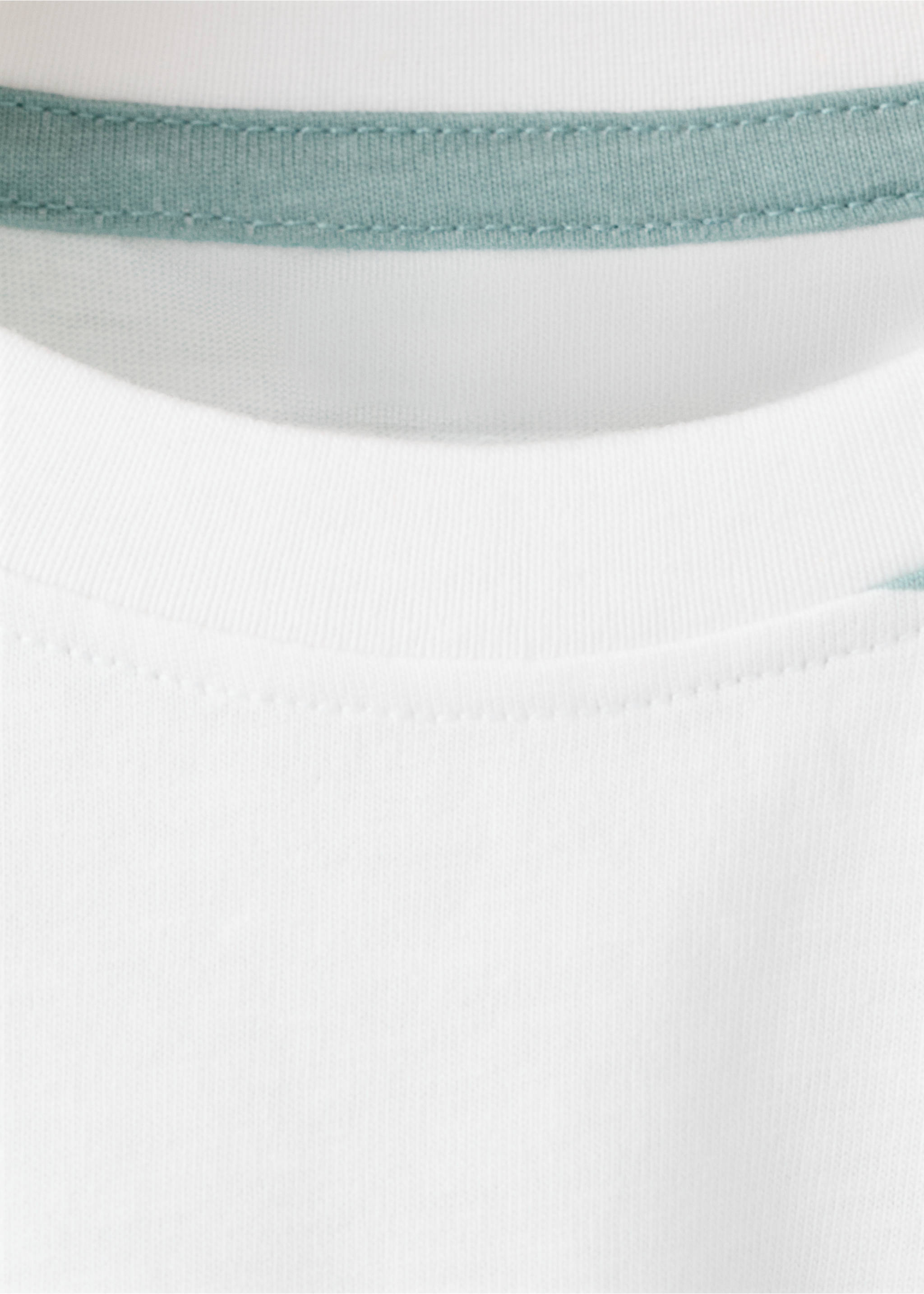 Camiseta rayas bicolor - Detalle del artículo 8, Verde agua. Ref: 27006353-01.
