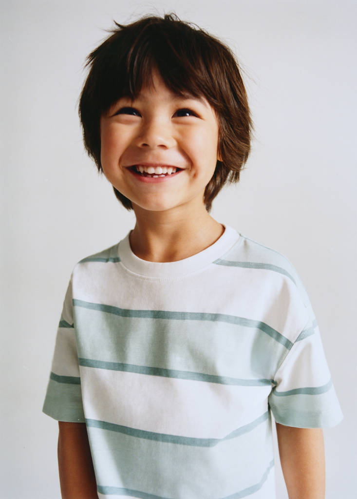 Camiseta rayas bicolor
