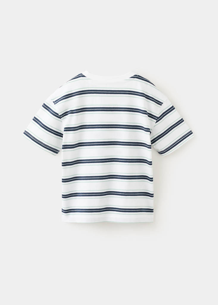Monochrome striped T-shirt — Navy