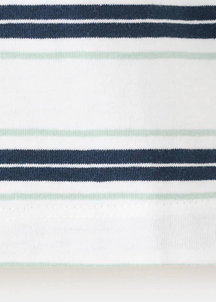 Monochrome striped T-shirt — Navy