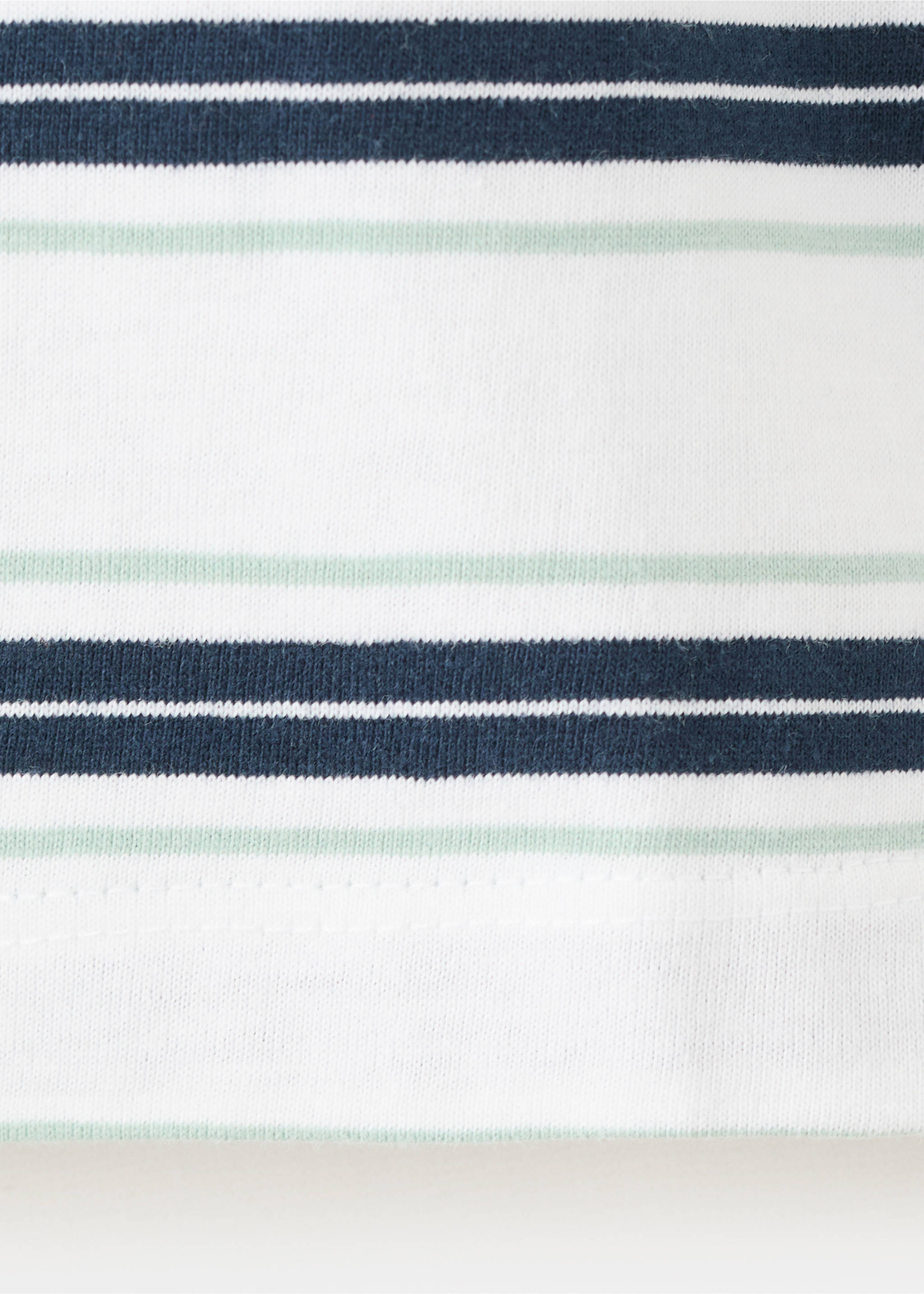 Dvoubarevné pruhované tričko - Detail zboží 0, Námořnická modrá. Ref: 27006354-00.