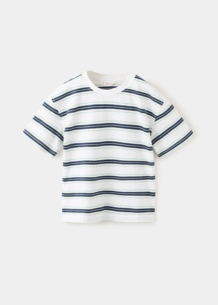 Monochrome striped T-shirt — Navy