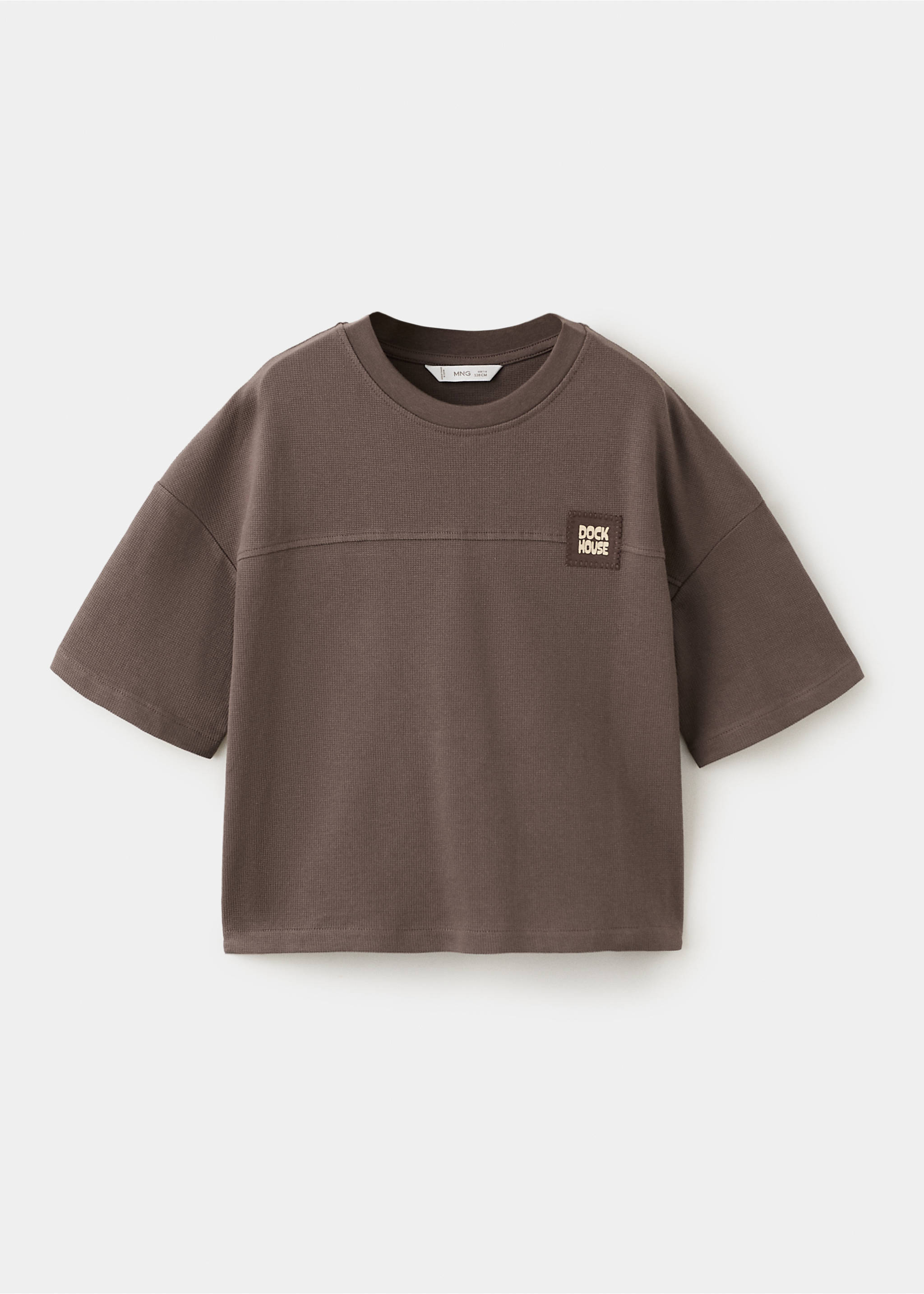 Футболка из хлопка - Изделие без модели, Шоколадный. Ref: 27006357-00.