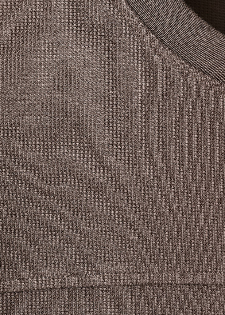 Short-sleeved cotton t-shirt — Chocolate