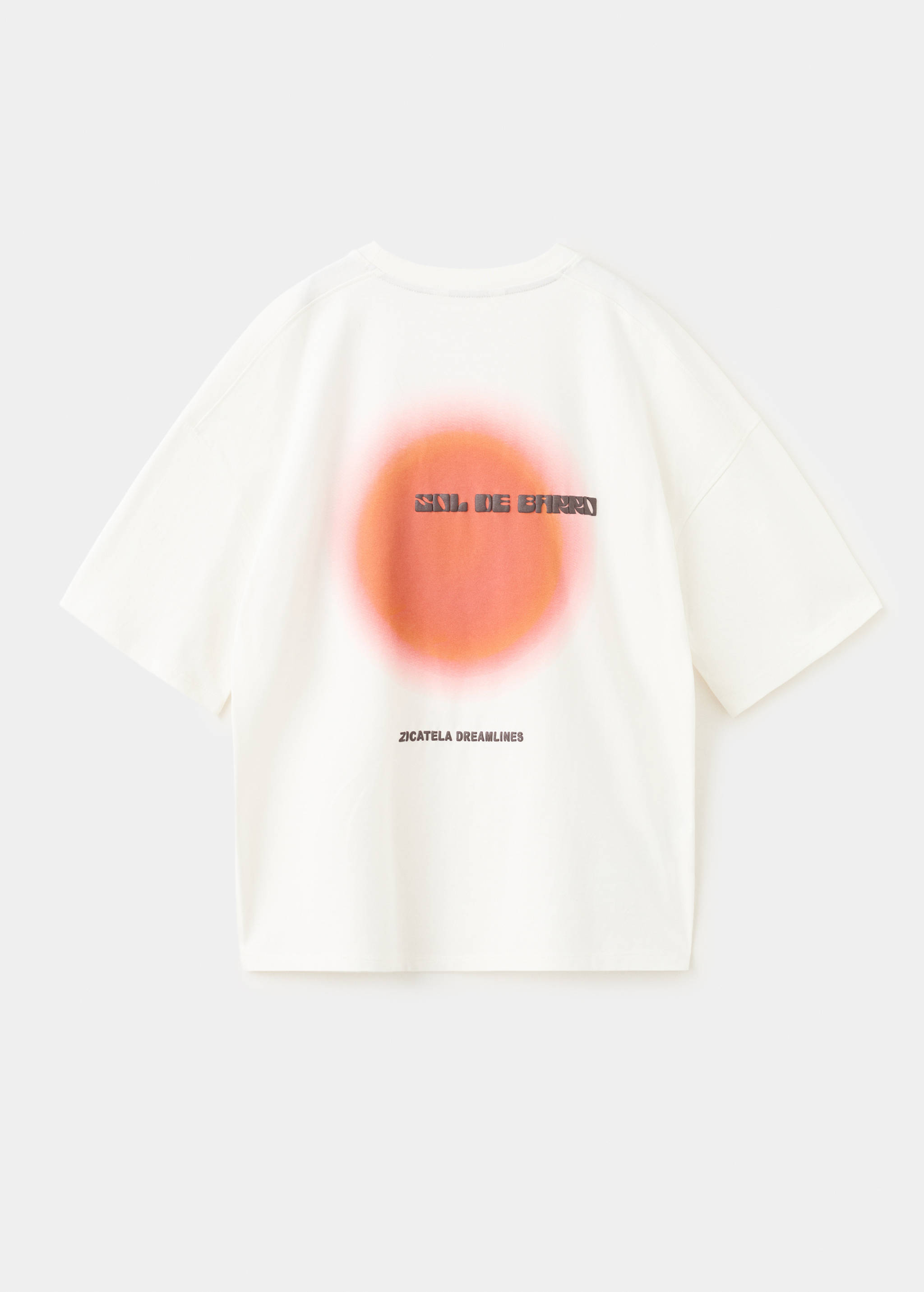 Printed cotton-blend T-shirt - Reverse of the article