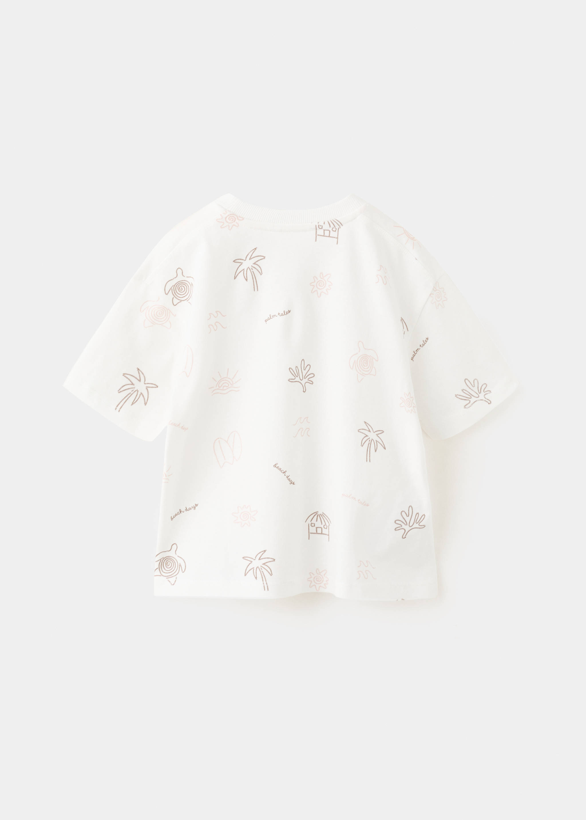 Camiseta detalles estampados - Reverso del artículo