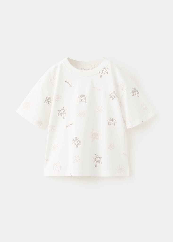 T-shirt with print details — Off White