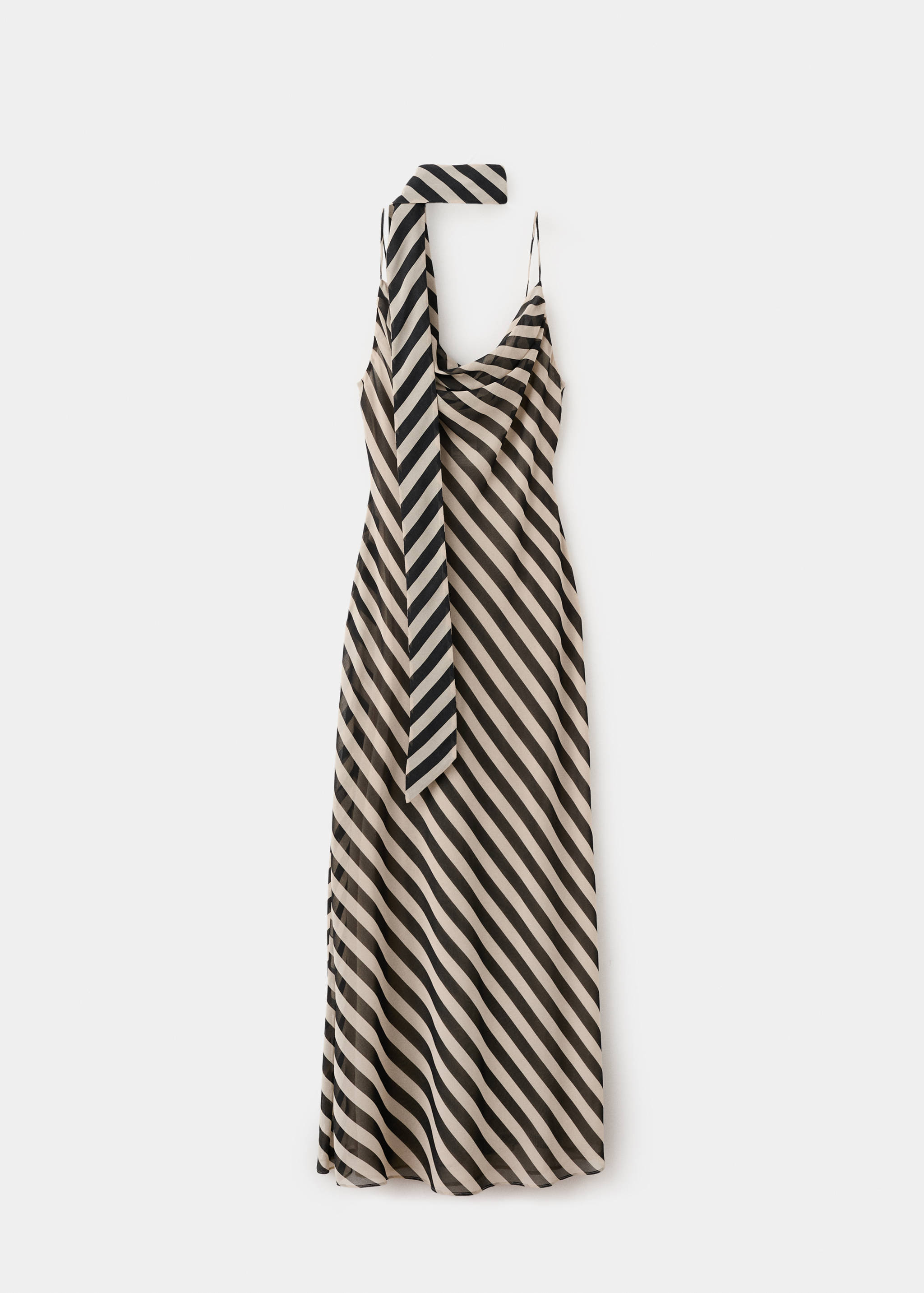 Printed dress with foulard - Article without model