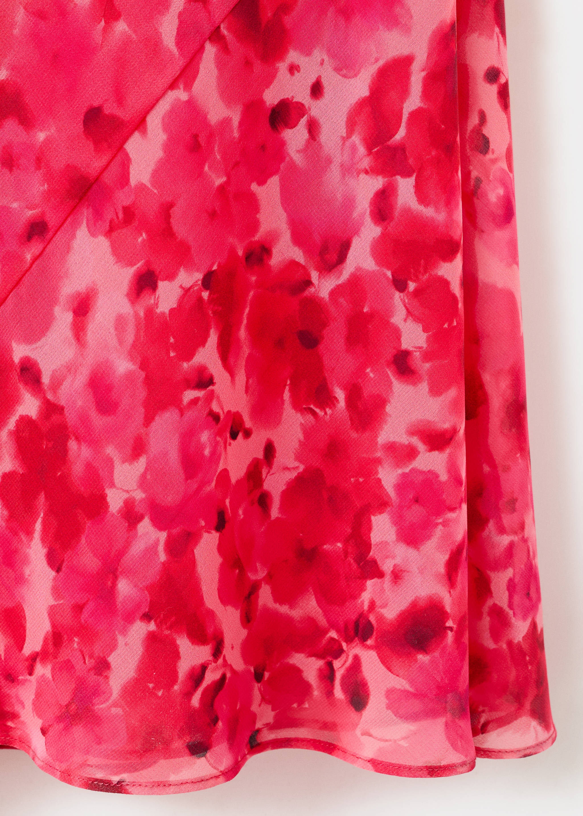 Asymmetrical floral-print dress - Details of the article 0