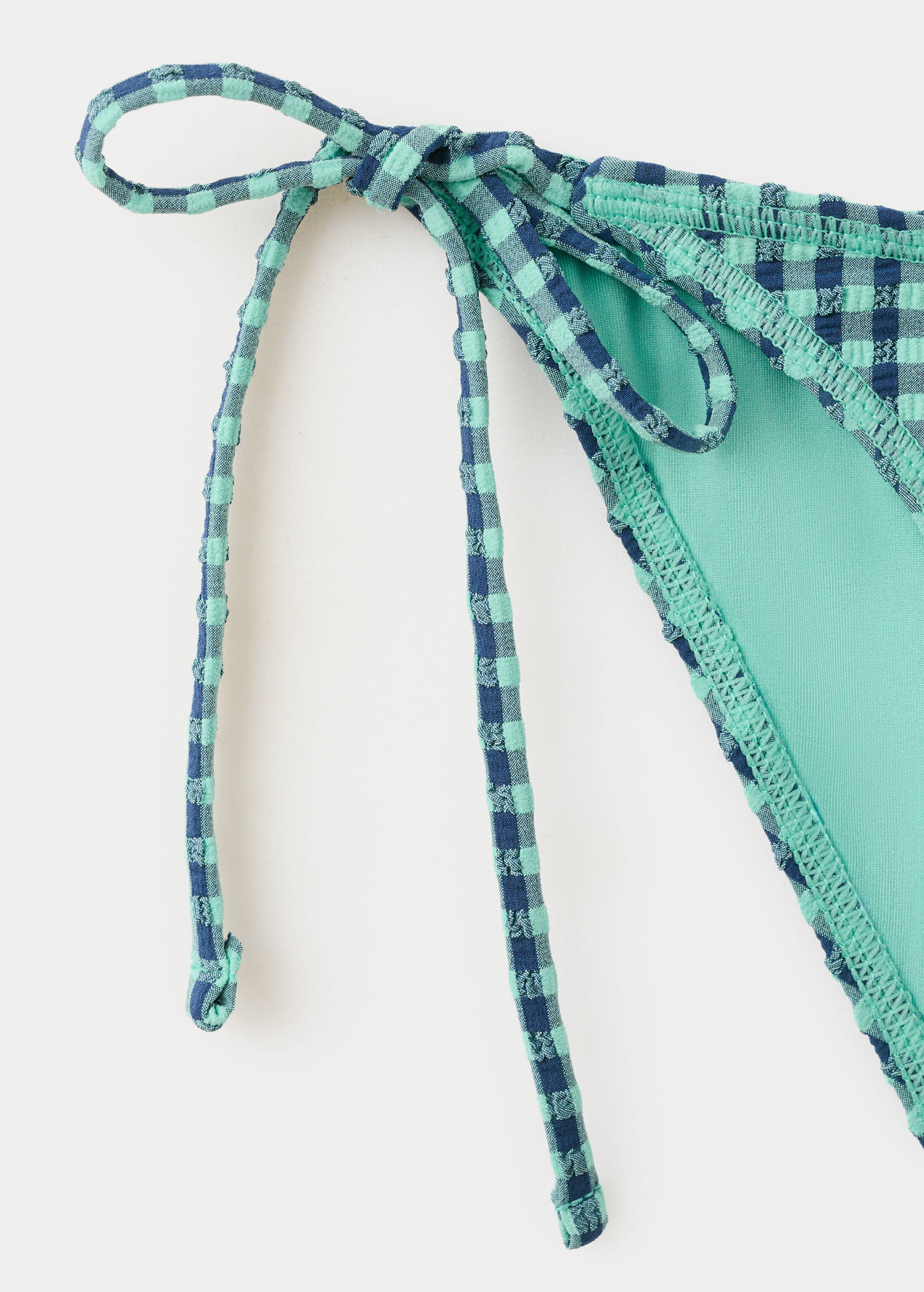 Vichy check bikini with mid-rise bottoms - Details of the article 8